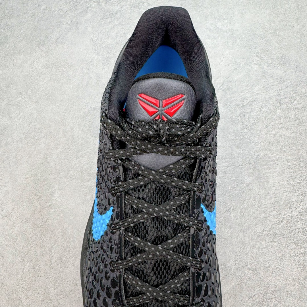 图片[5]-＃GX纯原 NK Zoom Kobe 6 Protro 科比六代黑蓝黑暗骑士 429659-016 完美复刻公司货 前掌超大Zoom Turbo气垫 后掌EVA缓震 真正的原汁原味 还原ZP脚感 全身鞋材卡料色独家定制 唯一正确喷漆工艺Swoosh 正确凹凸蛇鳞工艺 正确鞋面渐变效果 内全置真动飞态线 独立原厂模具 最大尺码达到48.5码 首批不拼图大几率过验 亲测已过 支持各种高强度实战 无需担心 上脚价 补货周期极长 脚宽建议买大半码 科比系列前掌偏窄 不影响二次销售 支持七天无理由退换 尺码：40 40.5 41 42 42.5 43 44 44.5 45 45.5 46 47.5 48.5 49.6 50.5-选品中心