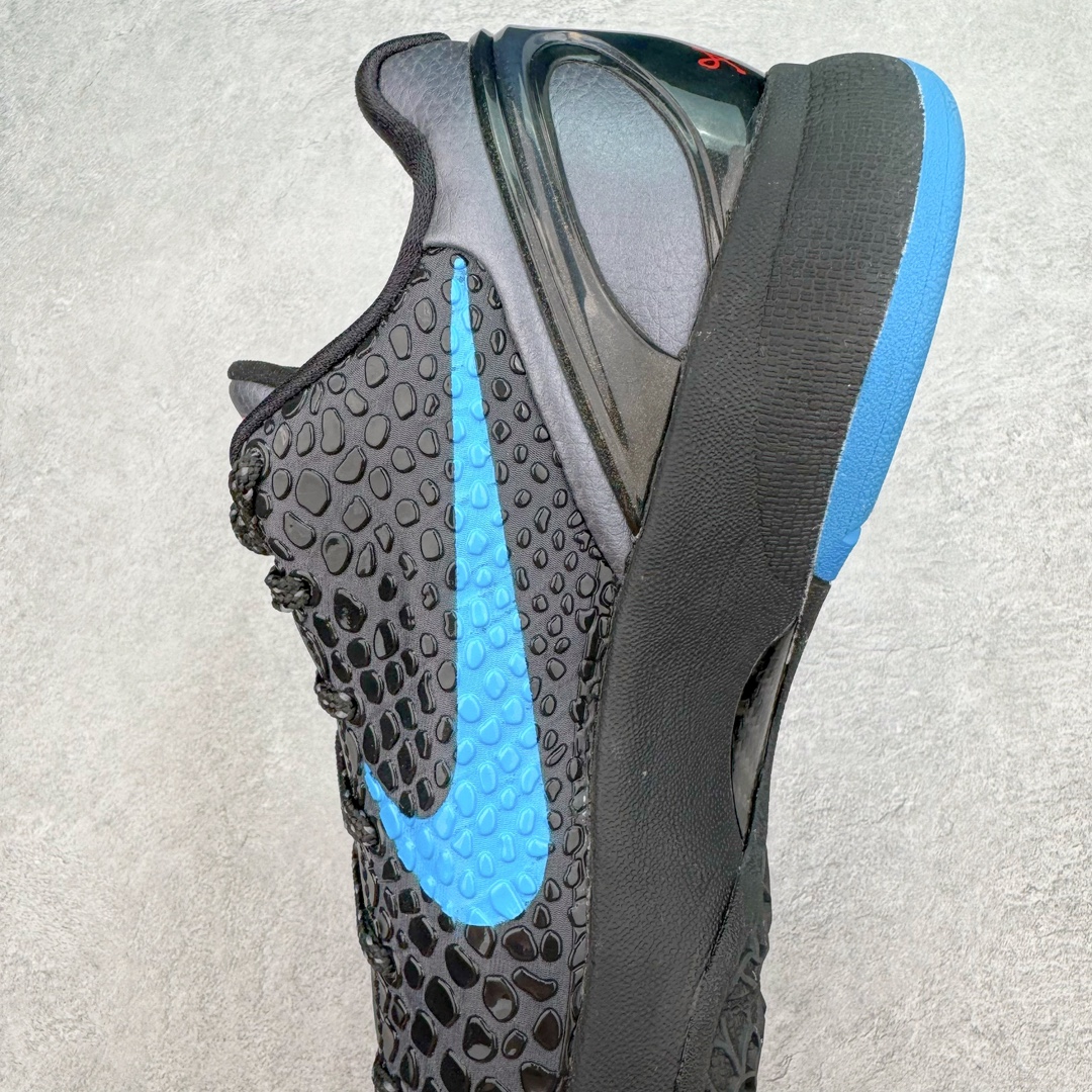 图片[7]-＃GX纯原 NK Zoom Kobe 6 Protro 科比六代黑蓝黑暗骑士 429659-016 完美复刻公司货 前掌超大Zoom Turbo气垫 后掌EVA缓震 真正的原汁原味 还原ZP脚感 全身鞋材卡料色独家定制 唯一正确喷漆工艺Swoosh 正确凹凸蛇鳞工艺 正确鞋面渐变效果 内全置真动飞态线 独立原厂模具 最大尺码达到48.5码 首批不拼图大几率过验 亲测已过 支持各种高强度实战 无需担心 上脚价 补货周期极长 脚宽建议买大半码 科比系列前掌偏窄 不影响二次销售 支持七天无理由退换 尺码：40 40.5 41 42 42.5 43 44 44.5 45 45.5 46 47.5 48.5 49.6 50.5-选品中心