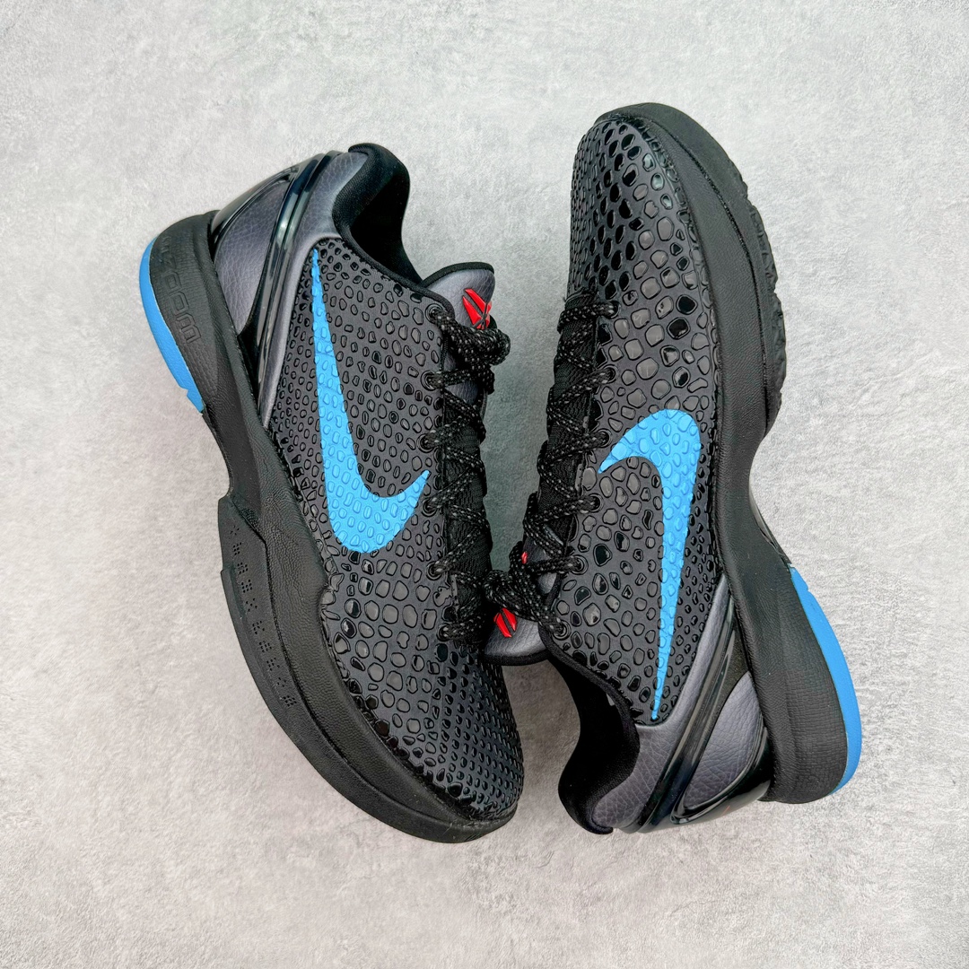 图片[3]-＃GX纯原 NK Zoom Kobe 6 Protro 科比六代黑蓝黑暗骑士 429659-016 完美复刻公司货 前掌超大Zoom Turbo气垫 后掌EVA缓震 真正的原汁原味 还原ZP脚感 全身鞋材卡料色独家定制 唯一正确喷漆工艺Swoosh 正确凹凸蛇鳞工艺 正确鞋面渐变效果 内全置真动飞态线 独立原厂模具 最大尺码达到48.5码 首批不拼图大几率过验 亲测已过 支持各种高强度实战 无需担心 上脚价 补货周期极长 脚宽建议买大半码 科比系列前掌偏窄 不影响二次销售 支持七天无理由退换 尺码：40 40.5 41 42 42.5 43 44 44.5 45 45.5 46 47.5 48.5 49.6 50.5-选品中心