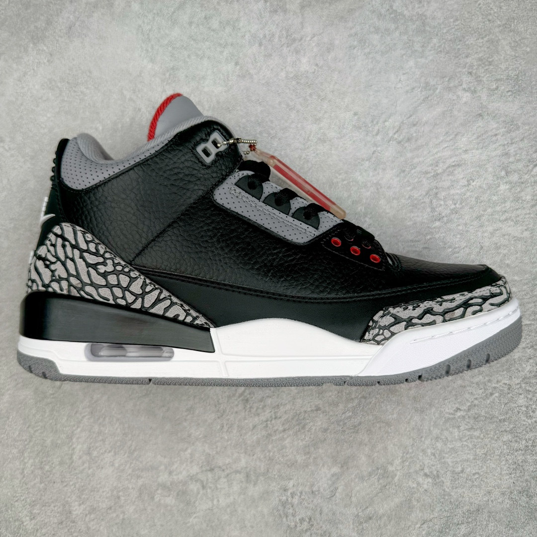 💰180 ＃DG纯原特价‼Air Jordan AJ3 Retro 黑水泥 854262-001 东莞元老级版师操刀倾力打造全网最强三代 原楦原纸板开发 确保原汁原味 原厂皮料质感色泽绝无偏差 完美中底拉帮 原厂中底钢印  原档案大底 如假白送 大底纹路 气垫通透度PU的回弹性均百分百还原 原厂电绣鞋舌飞人刺绣针数立体讲究精细欢迎对比正品原鞋 SIZE：40 40.5 41 42 42.5 43 44 44.5 47.5 48.5（断45 46） 编码：by2936050-运动鞋