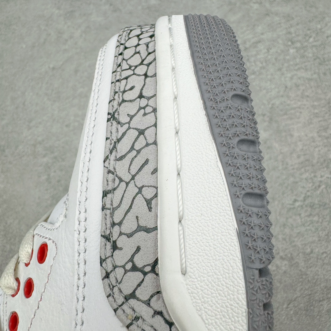 图片[22]-💰180 ＃DG纯原特价‼Air Jordan AJ3 Retro 做旧白水泥 DN3707-100 东莞元老级版师操刀倾力打造全网最强三代 原楦原纸板开发 确保原汁原味 原厂皮料质感色泽绝无偏差 完美中底拉帮 原厂中底钢印  原档案大底 如假白送 大底纹路 气垫通透度PU的回弹性均百分百还原 原厂电绣鞋舌飞人刺绣针数立体讲究精细欢迎对比正品原鞋 SIZE：40 40.5 41 42 42.5 43 44 44.5 47.5 48.5 编码：by2936050-运动鞋