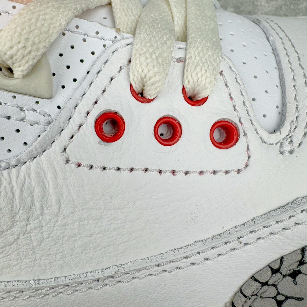 图片[17]-💰180 ＃DG纯原特价‼Air Jordan AJ3 Retro 做旧白水泥 DN3707-100 东莞元老级版师操刀倾力打造全网最强三代 原楦原纸板开发 确保原汁原味 原厂皮料质感色泽绝无偏差 完美中底拉帮 原厂中底钢印  原档案大底 如假白送 大底纹路 气垫通透度PU的回弹性均百分百还原 原厂电绣鞋舌飞人刺绣针数立体讲究精细欢迎对比正品原鞋 SIZE：40 40.5 41 42 42.5 43 44 44.5 47.5 48.5 编码：by2936050-运动鞋