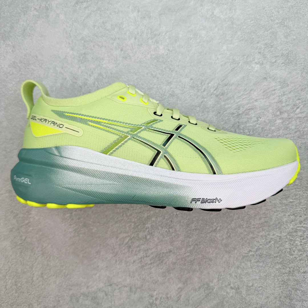 💰200 ＃HK纯原 Asics Gel-Kayano 31 亚瑟士卡亚诺31代低帮专业有氧超轻量休闲运动全能慢跑鞋 全球知名运动品牌ASICS正式推出新款GEL-KAYANO 31跑鞋 旨在通过全新稳定结构以提升产品可适性 满足跑者的足部稳定需求 让每一位跑者从起跑到结束都能够感受到焕然一新的稳定性与舒适性 从而帮助更多人找到身心平衡 获得自在舒适的健康生活方式 秉持着ASICS亚瑟士的设计哲学 全新一代GEL-KAYANO 31应运而生 为进一步升级产品的稳定性 GEL-KAYANO 31采用了全新4D引导系统 通过内侧稳定装置提升可适性 满足足部稳定需求 帮助足弓迅速返回到平衡位置 作为基于生物力学研究打造的全新稳定结构 4D引导系统不仅提升了跑鞋对双脚的支撑性 它还将人体不同的运动状态纳入设计考量 帮助跑者在多种跑动强度下获得充足的稳定性和理想的舒适度 尺码：36 37 37.5 38 39.5 40 40.5 41.5 42 42.5 43.5 44 44.5 45 编码：by2936070-运动鞋