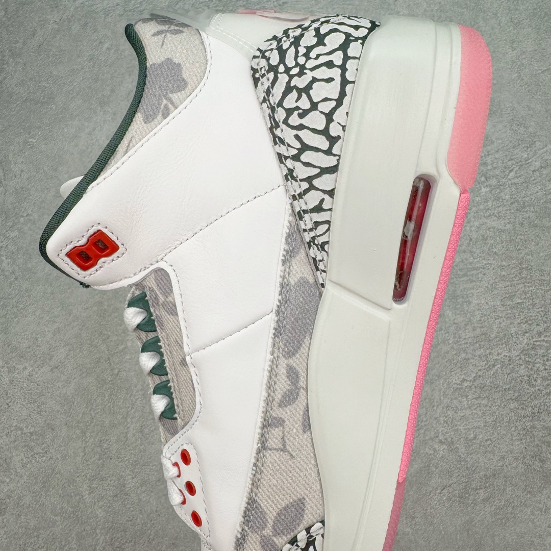 图片[7]-💰280 ＃F版 Air Jordan AJ3 Retro Wings 鲜花白粉绿 HM6993-100 原楦原纸板开发 确保原汁原味 原厂皮料质感色泽绝无偏差 完美中底拉帮 原厂中底钢印  原档案大底 如假白送 大底纹路 气垫通透度PU的回弹性均百分百还原 原厂电绣鞋舌飞人刺绣针数立体讲究精细欢迎对比正品原鞋 SIZE：36 36.5 37.5 38 38.5 39 40 40.5 41 42 42.5 43 44 44.5 45 46 47.5 编码：Fby3936050-运动鞋