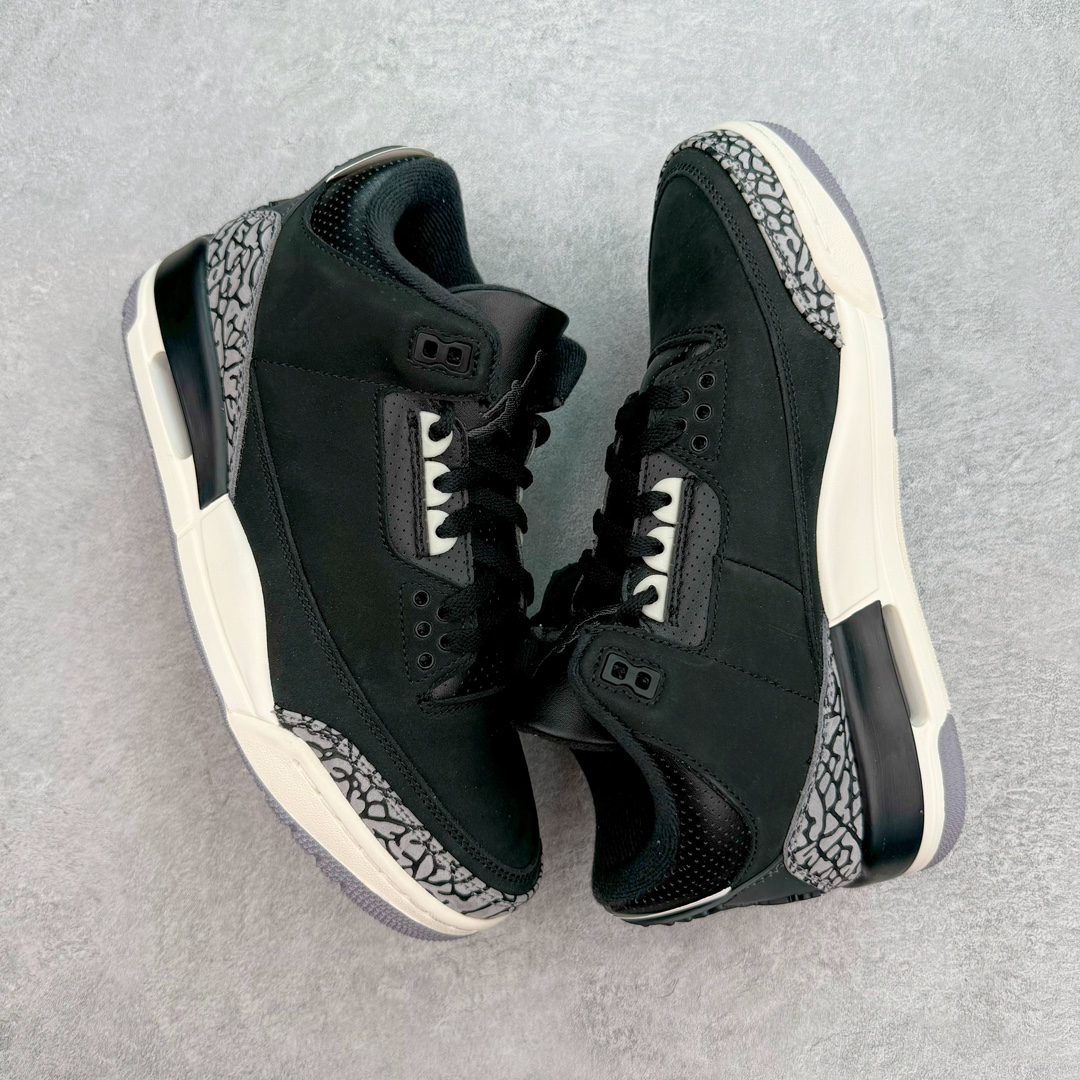 图片[3]-💰320 ＃K版纯原 Air Jordan AJ3 Retro 奥利奥黑水泥2.0 CK9246-001 原楦原纸板开发 确保原汁原味 原厂皮料质感色泽绝无偏差 完美中底拉帮 原厂中底钢印  原档案大底 如假白送 大底纹路 气垫通透度PU的回弹性均百分百还原 原厂电绣鞋舌飞人刺绣针数立体讲究精细欢迎对比正品原鞋 SIZE：40 40.5 41 42 42.5 43 44 44.5 45 46 47.5 编码：by3936090-运动鞋