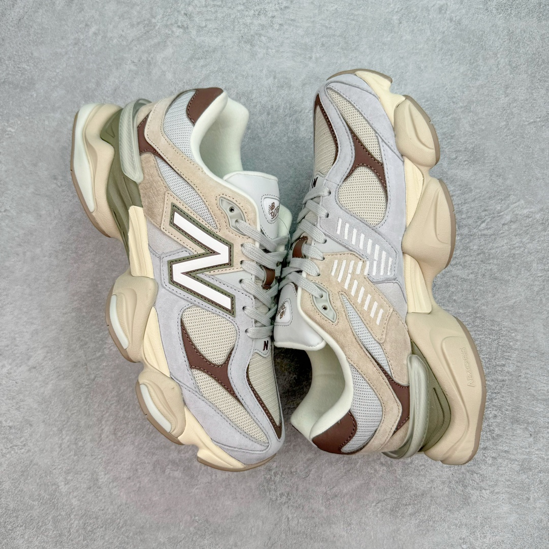 图片[3]-💰210 ＃AY纯原 New Balance NB9060系列 新百伦绒面革网布经典百搭防滑耐磨透气低帮生活休闲鞋 棕灰 U9060FNA 全套原楦原纸板原厂数据开发 进口三明治网面 原装进口翻毛皮料正确绒感卡色 正确中底拉帮中底网布细节 原厂标裁 带紫光防伪 定制后跟透明水晶模块 冲裁组合 大底贴合程度胶水上色把控完美 整洁度挑战全网艺术家 多道序QC把关品质完善 匠心打造 耗时两个月开发完成 工艺极其复杂难度可想而知 新开独立私模大底 全网唯一正确六层组合大底 高端零售专供产物 Size：36 37 37.5 38 38.5 39 40 40.5 41 42 42.5 43 44 45.5 46.5 编码：by2936080-运动鞋