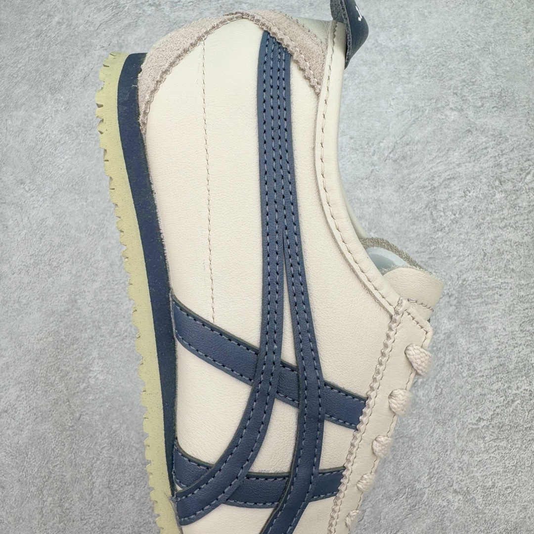 图片[6]-💰200 ＃MOK Asics Onitsuka Tiger MEXICO 66 亚瑟士鬼冢虎复古经典板鞋 市场最强版本 每个配色均购入原鞋校对 真正原厂头层牛皮 如假包赔 纹路、色泽、皮心颜色 质感百分百还原 海外订单工厂出品 超成熟稳定的做工品控 原装全套纸板楦头开发 原汁原味 完美呈现版型 私模正确鞋底咬花纹路 一比一鞋头弧度高度鞋身弧度 绝不口嗨 细节品控鞋型随意秒杀市面 原档咬花纹路私模大底 一个单元有六个三角形 总体形拼接呈现花瓣状 官方四联吊牌 原装Ortholite轻量化鞋垫 原盒原配 质保卡 说明书 钢印防尘纸  纸板中底带钢印 乳胶组合鞋垫 支持全方位的对比专柜 产品从款式颜色造型上体现出追求舒适和细节的完美 鞋类更是推崇手工制作的严谨与完美 融舒适性与可穿性的设计风格 注重细节的完美和别致魅力 既保持稳重 又不失轻松的时尚感 尺码：35 36 37 37.5 38 39 39.5 40 40.5 41.5 42 42.5 43.5 44 45 46 编码：by2936070-运动鞋