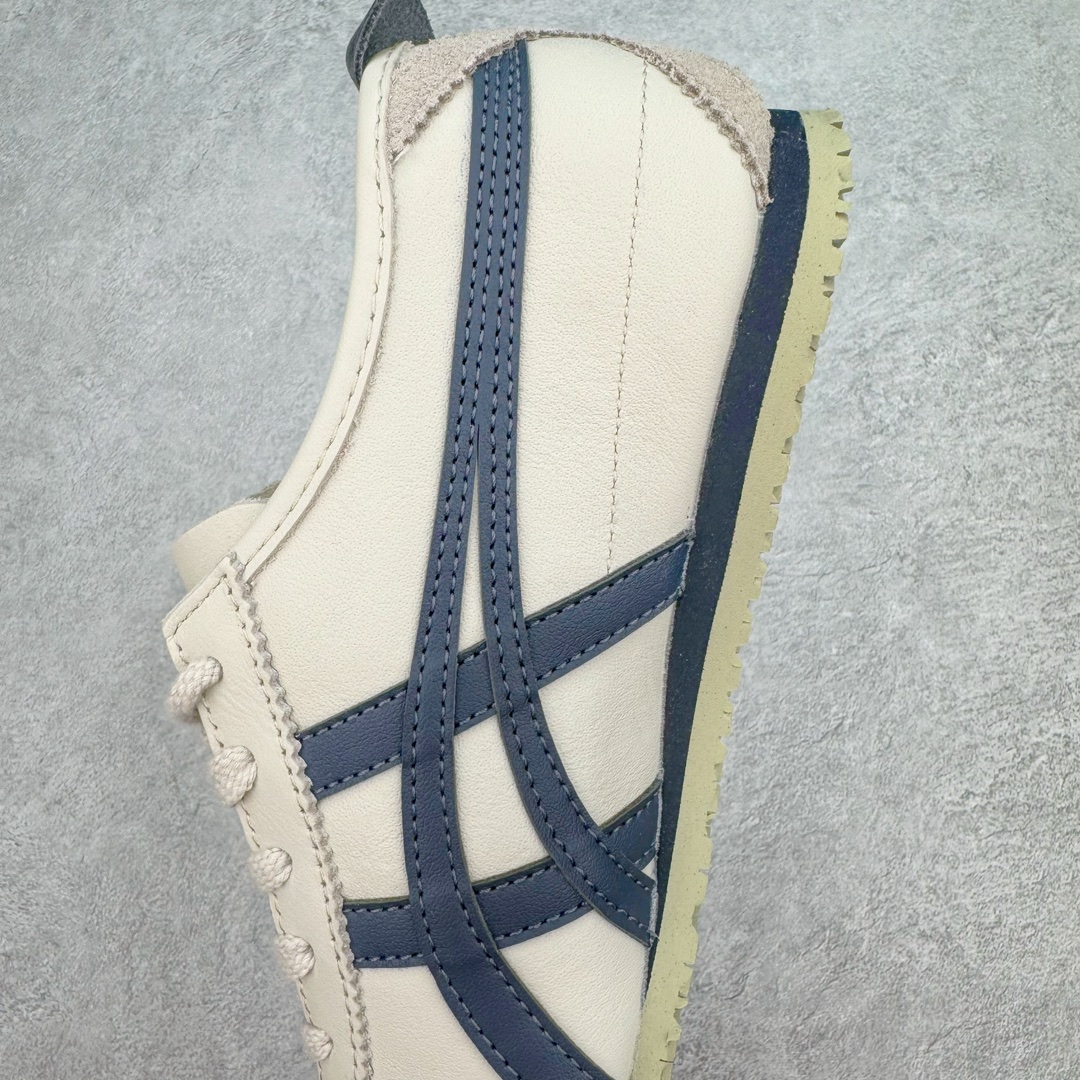 图片[7]-💰200 ＃MOK Asics Onitsuka Tiger MEXICO 66 亚瑟士鬼冢虎复古经典板鞋 市场最强版本 每个配色均购入原鞋校对 真正原厂头层牛皮 如假包赔 纹路、色泽、皮心颜色 质感百分百还原 海外订单工厂出品 超成熟稳定的做工品控 原装全套纸板楦头开发 原汁原味 完美呈现版型 私模正确鞋底咬花纹路 一比一鞋头弧度高度鞋身弧度 绝不口嗨 细节品控鞋型随意秒杀市面 原档咬花纹路私模大底 一个单元有六个三角形 总体形拼接呈现花瓣状 官方四联吊牌 原装Ortholite轻量化鞋垫 原盒原配 质保卡 说明书 钢印防尘纸  纸板中底带钢印 乳胶组合鞋垫 支持全方位的对比专柜 产品从款式颜色造型上体现出追求舒适和细节的完美 鞋类更是推崇手工制作的严谨与完美 融舒适性与可穿性的设计风格 注重细节的完美和别致魅力 既保持稳重 又不失轻松的时尚感 尺码：35 36 37 37.5 38 39 39.5 40 40.5 41.5 42 42.5 43.5 44 45 46 编码：by2936070-运动鞋