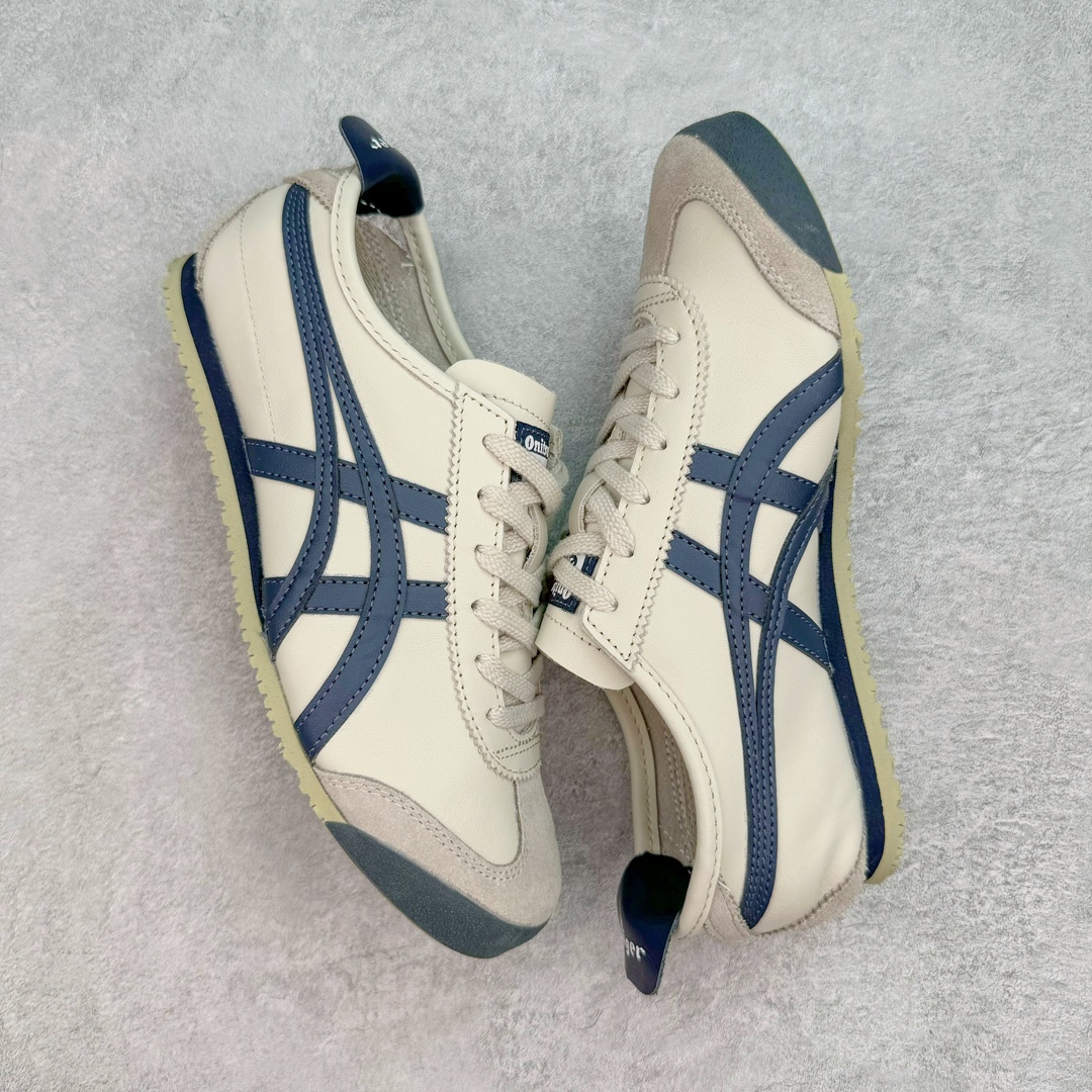 图片[3]-💰200 ＃MOK Asics Onitsuka Tiger MEXICO 66 亚瑟士鬼冢虎复古经典板鞋 市场最强版本 每个配色均购入原鞋校对 真正原厂头层牛皮 如假包赔 纹路、色泽、皮心颜色 质感百分百还原 海外订单工厂出品 超成熟稳定的做工品控 原装全套纸板楦头开发 原汁原味 完美呈现版型 私模正确鞋底咬花纹路 一比一鞋头弧度高度鞋身弧度 绝不口嗨 细节品控鞋型随意秒杀市面 原档咬花纹路私模大底 一个单元有六个三角形 总体形拼接呈现花瓣状 官方四联吊牌 原装Ortholite轻量化鞋垫 原盒原配 质保卡 说明书 钢印防尘纸  纸板中底带钢印 乳胶组合鞋垫 支持全方位的对比专柜 产品从款式颜色造型上体现出追求舒适和细节的完美 鞋类更是推崇手工制作的严谨与完美 融舒适性与可穿性的设计风格 注重细节的完美和别致魅力 既保持稳重 又不失轻松的时尚感 尺码：35 36 37 37.5 38 39 39.5 40 40.5 41.5 42 42.5 43.5 44 45 46 编码：by2936070-运动鞋