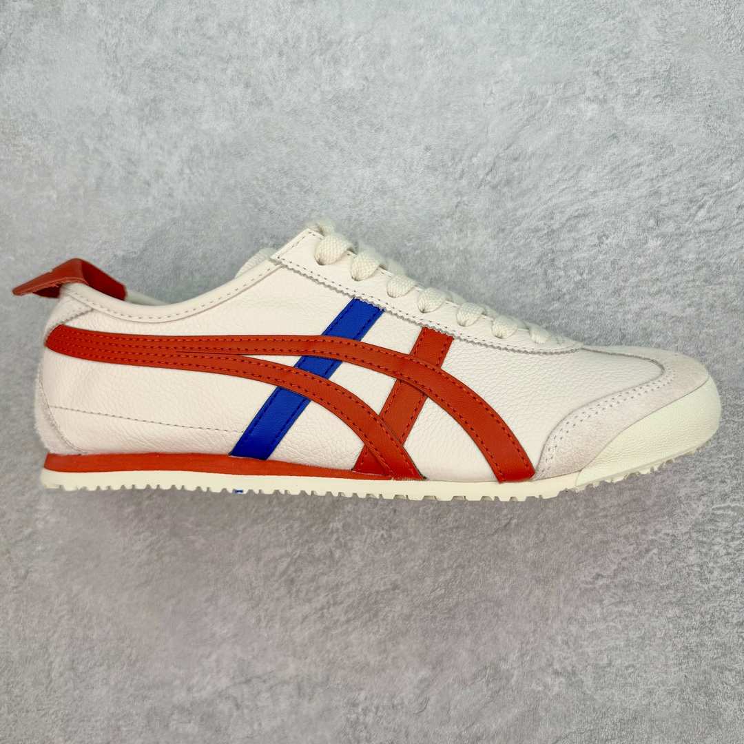 💰160 ＃HK纯原 Asics Onitsuka Tiger MEXICO 66 亚瑟士鬼冢虎复古经典板鞋 市场最强版本 头层小羊皮加持 海外订单工厂出品 超成熟稳定的做工品控 原装全套纸板楦头开发 原汁原味 完美呈现版型 私模正确鞋底咬花纹路 一比一鞋头弧度高度鞋身弧度 绝不口嗨 细节品控鞋型随意秒杀市面 原档咬花纹路私模大底 一个单元有六个三角形 总体形拼接呈现花瓣状 官方四联吊牌 原装Ortholite轻量化鞋垫 原盒原配 质保卡 说明书 钢印防尘纸 纸板中底带钢印 乳胶组合鞋垫 支持全方位的对比专柜 产品从款式颜色造型上体现出追求舒适和细节的完美 鞋类更是推崇手工制作的严谨与完美 融舒适性与可穿性的设计风格 注重细节的完美和别致魅力 既保持稳重 又不失轻松的时尚感 尺码：36 37 37.5 38 39 39.5 40 40.5 41.5 42 42.5 43.5 44 45 46 编码：by2936030-运动鞋