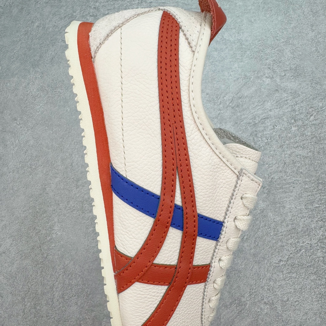 图片[6]-💰160 ＃HK纯原 Asics Onitsuka Tiger MEXICO 66 亚瑟士鬼冢虎复古经典板鞋 市场最强版本 头层小羊皮加持 海外订单工厂出品 超成熟稳定的做工品控 原装全套纸板楦头开发 原汁原味 完美呈现版型 私模正确鞋底咬花纹路 一比一鞋头弧度高度鞋身弧度 绝不口嗨 细节品控鞋型随意秒杀市面 原档咬花纹路私模大底 一个单元有六个三角形 总体形拼接呈现花瓣状 官方四联吊牌 原装Ortholite轻量化鞋垫 原盒原配 质保卡 说明书 钢印防尘纸 纸板中底带钢印 乳胶组合鞋垫 支持全方位的对比专柜 产品从款式颜色造型上体现出追求舒适和细节的完美 鞋类更是推崇手工制作的严谨与完美 融舒适性与可穿性的设计风格 注重细节的完美和别致魅力 既保持稳重 又不失轻松的时尚感 尺码：36 37 37.5 38 39 39.5 40 40.5 41.5 42 42.5 43.5 44 45 46 编码：by2936030-运动鞋