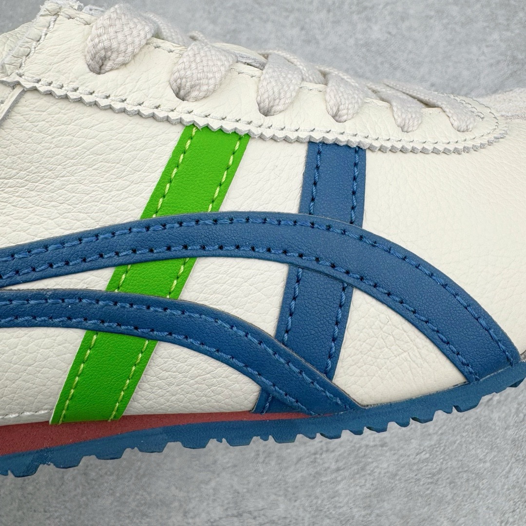 图片[11]-＃HK纯原 Asics Onitsuka Tiger MEXICO 66 亚瑟士鬼冢虎复古经典板鞋 市场最强版本 头层小羊皮加持 海外订单工厂出品 超成熟稳定的做工品控 原装全套纸板楦头开发 原汁原味 完美呈现版型 私模正确鞋底咬花纹路 一比一鞋头弧度高度鞋身弧度 绝不口嗨 细节品控鞋型随意秒杀市面 原档咬花纹路私模大底 一个单元有六个三角形 总体形拼接呈现花瓣状 官方四联吊牌 原装Ortholite轻量化鞋垫 原盒原配 质保卡 说明书 钢印防尘纸 纸板中底带钢印 乳胶组合鞋垫 支持全方位的对比专柜 产品从款式颜色造型上体现出追求舒适和细节的完美 鞋类更是推崇手工制作的严谨与完美 融舒适性与可穿性的设计风格 注重细节的完美和别致魅力 既保持稳重 又不失轻松的时尚感 尺码：36 37 37.5 38 39 39.5 40 40.5 41.5 42 42.5 43.5 44 45 46-选品中心