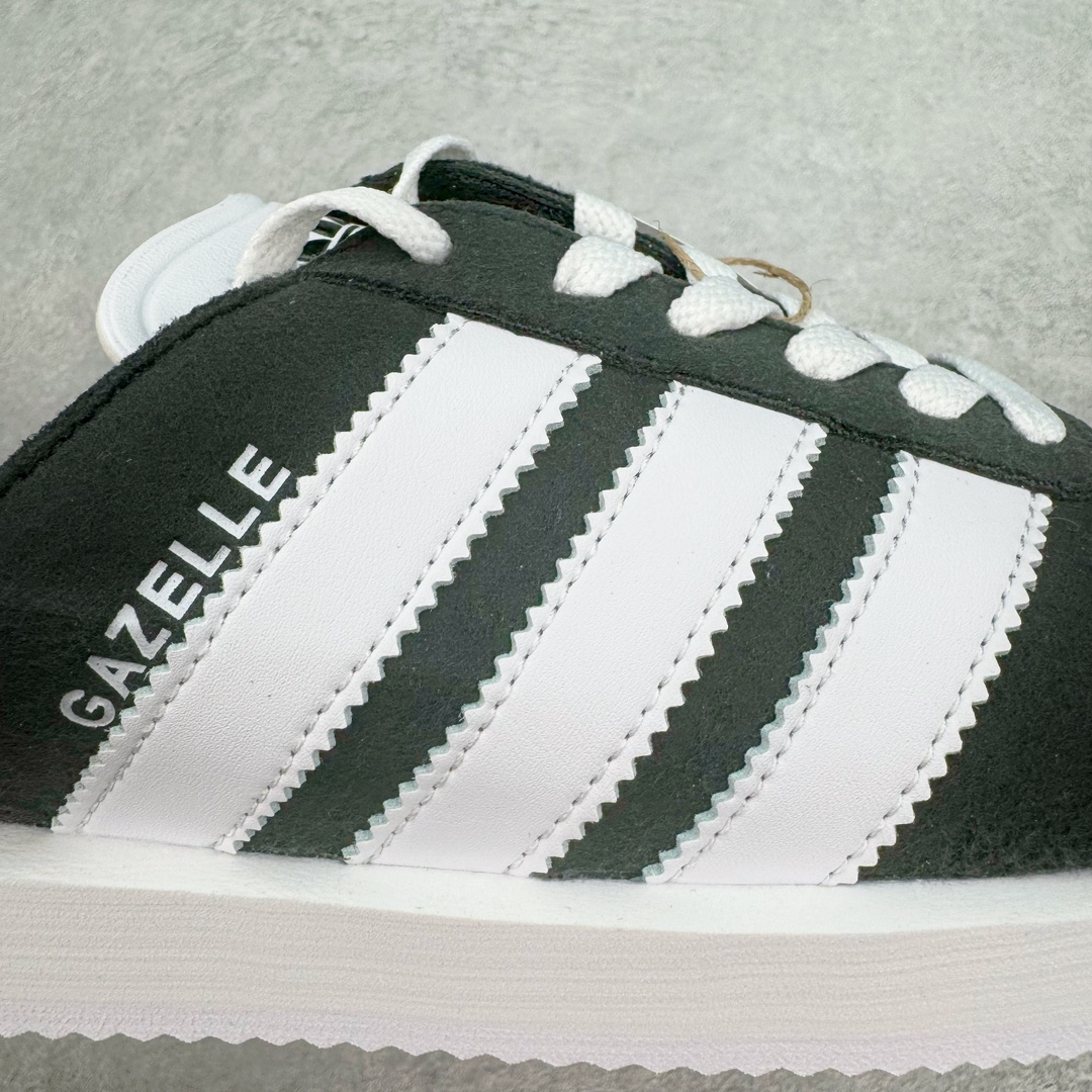 图片[15]-＃纯原 AD Gazelle Beach Slide\\\”Core Black/White\\\”羚羊海滩系列经典沙滩百搭休闲运动拖鞋“黑白”JQ7421 采用环保牛巴磨砂革鞋面材质 双层组合轻量鞋床#耐磨EVA材质压模大底 尺码： 36-45-选品中心