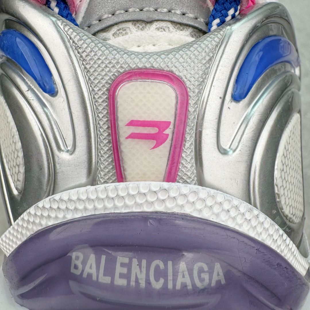 图片[12]-💰460 ＃VG零售版 BALENCIAGA Runner Sneaker 巴黎世家七代慢跑系列低帮复古野跑潮流运动鞋老爹鞋 尼龙和网布材质 磨损效果 鞋头边缘印有尺码 背面浮印尺码 外侧印有跑者徽标 鞋舌刺绣 Balenciaga 品牌标识 鞋跟背面 Balenciaga品牌标识 材质采用65%聚氨酯、35%聚酯纤维 全新 Runner 鞋型轮廓借鉴于 2000 年初的复古线条 搭载大网眼面料制成鞋面基础，由粉色、白色尼龍与橡胶质地覆盖鞋面诠释线条感 当中透过几道手缝线与折损痕更是精准的掌握历经时间淬炼的破旧痕迹 延续其手法至鞋领、鞋跟、鞋带、中底等部分均饰有破损及脏污之貌 尤其是鞋领处与鞋带孔眼条更是采用不规则做旧技术将内容物泡棉随机露出 尺码：35 36 37 38 39 40 41 42 43 44 45 46 编码：by5936030-运动鞋