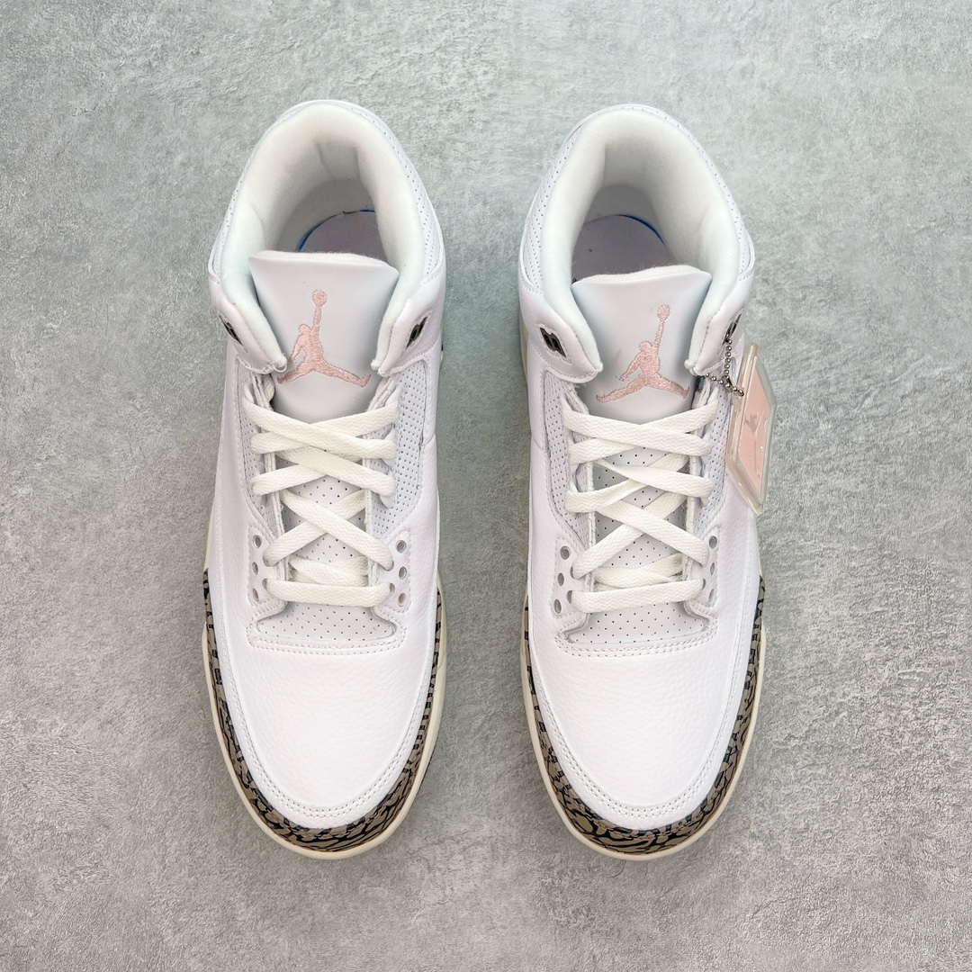 图片[2]-💰140 ＃FQ福利特价‼Air Jordan AJ3 Retro 樱花粉 CK9246-102 口碑大厂出品 原纸板楦头开发 定制优质皮料 完美鞋型匹配公司货 正确TPU鞋舌锁扣 最新原厂底模 大底卡色咬花完美 鞋柜必备鞋款 终端现货供应 尺码：40 40.5 41 42 42.5 43 44 44.5 45 46 47.5 编码：by2936010-运动鞋