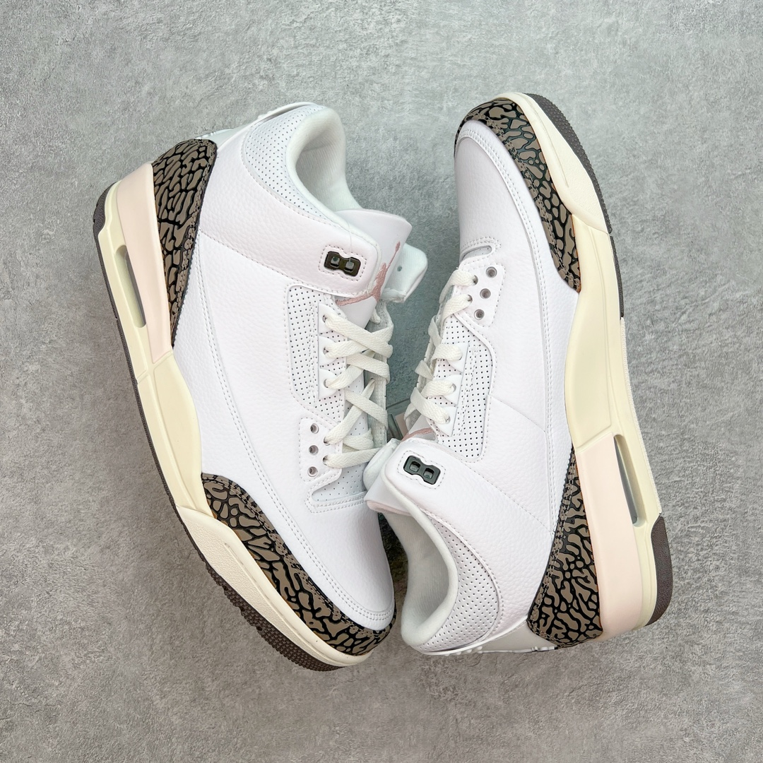 图片[3]-💰140 ＃FQ福利特价‼Air Jordan AJ3 Retro 樱花粉 CK9246-102 口碑大厂出品 原纸板楦头开发 定制优质皮料 完美鞋型匹配公司货 正确TPU鞋舌锁扣 最新原厂底模 大底卡色咬花完美 鞋柜必备鞋款 终端现货供应 尺码：40 40.5 41 42 42.5 43 44 44.5 45 46 47.5 编码：by2936010-运动鞋