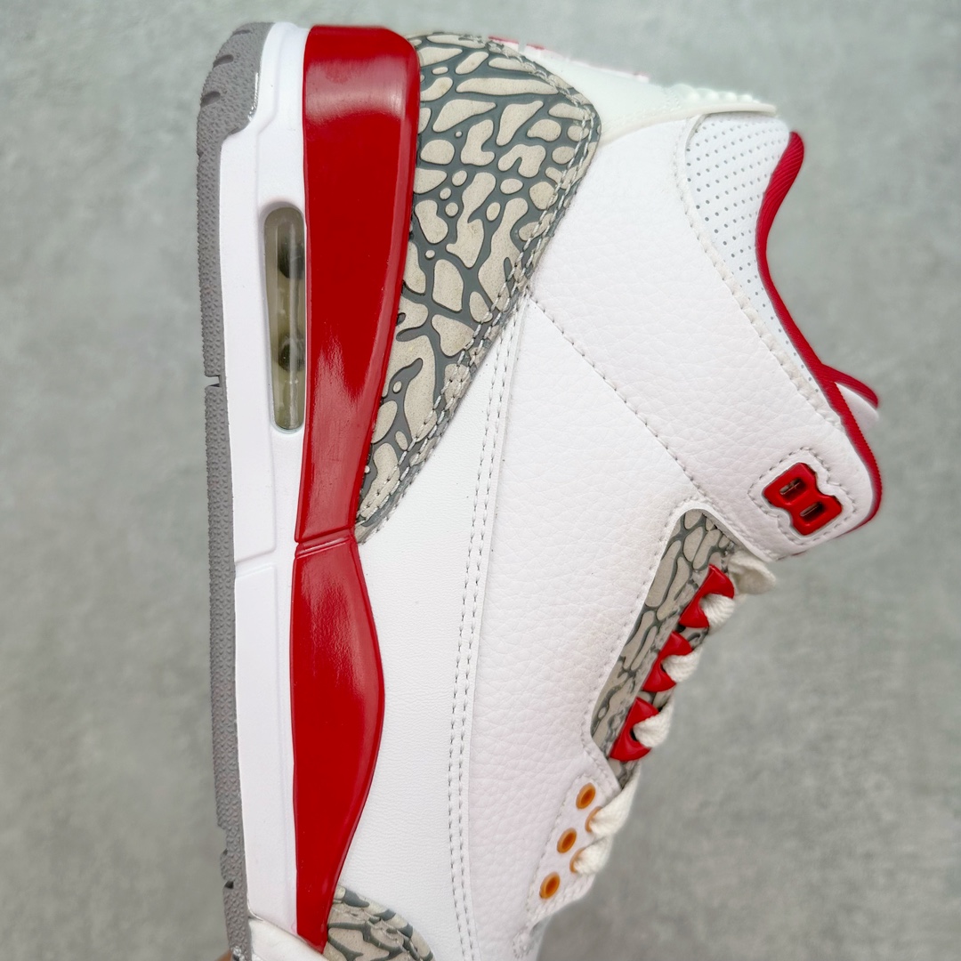 图片[6]-💰140 ＃FQ福利特价‼Air Jordan AJ3 Retro 白酒红 红雀配色 CT8532-126 口碑大厂出品 原纸板楦头开发 定制优质皮料 完美鞋型匹配公司货 正确TPU鞋舌锁扣 最新原厂底模 大底卡色咬花完美 鞋柜必备鞋款 终端现货供应 尺码：40 40.5 41 42 42.5 43 44 44.5 45 46 47.5 编码：by2936010-运动鞋