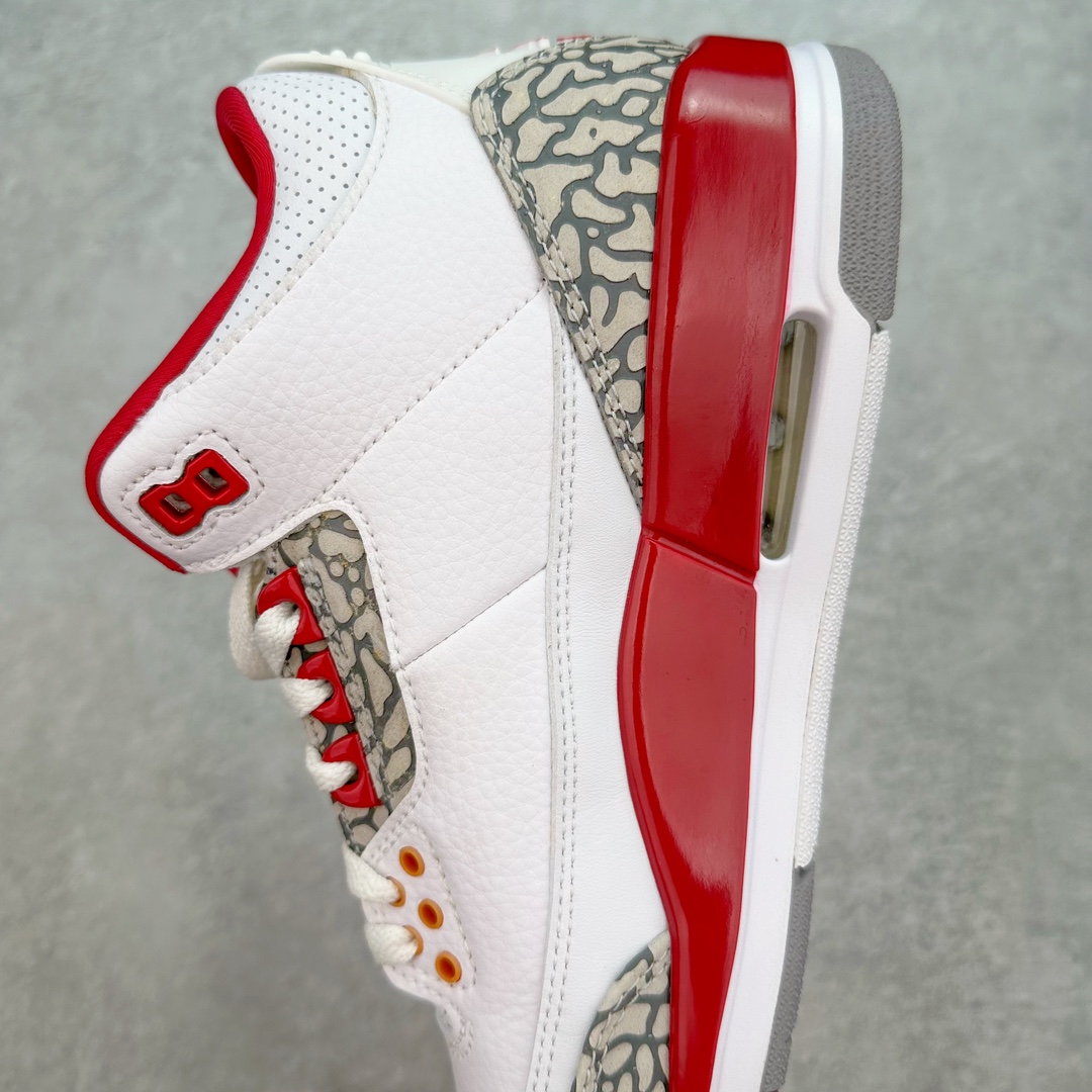 图片[7]-💰140 ＃FQ福利特价‼Air Jordan AJ3 Retro 白酒红 红雀配色 CT8532-126 口碑大厂出品 原纸板楦头开发 定制优质皮料 完美鞋型匹配公司货 正确TPU鞋舌锁扣 最新原厂底模 大底卡色咬花完美 鞋柜必备鞋款 终端现货供应 尺码：40 40.5 41 42 42.5 43 44 44.5 45 46 47.5 编码：by2936010-运动鞋