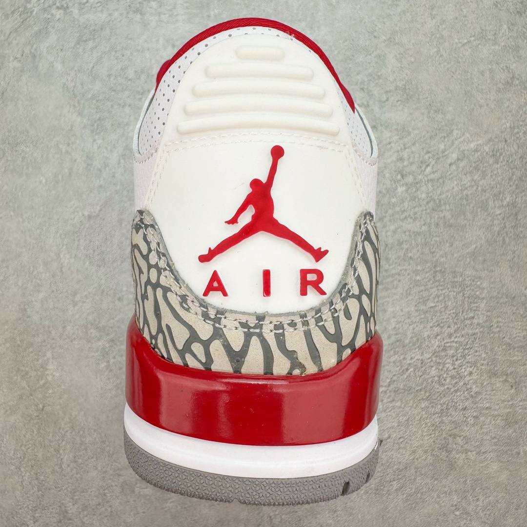 图片[8]-💰140 ＃FQ福利特价‼Air Jordan AJ3 Retro 白酒红 红雀配色 CT8532-126 口碑大厂出品 原纸板楦头开发 定制优质皮料 完美鞋型匹配公司货 正确TPU鞋舌锁扣 最新原厂底模 大底卡色咬花完美 鞋柜必备鞋款 终端现货供应 尺码：40 40.5 41 42 42.5 43 44 44.5 45 46 47.5 编码：by2936010-运动鞋