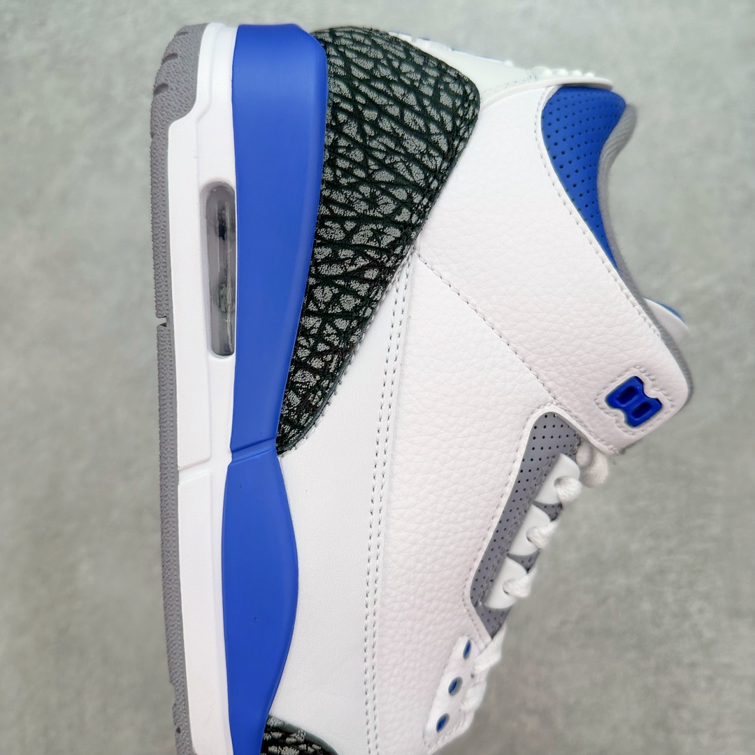 图片[6]-💰140 ＃FQ福利特价‼Air Jordan AJ3 Retro 小闪电白蓝 CT8532-145 口碑大厂出品 原纸板楦头开发 定制优质皮料 完美鞋型匹配公司货 正确TPU鞋舌锁扣 最新原厂底模 大底卡色咬花完美 鞋柜必备鞋款 终端现货供应 尺码：36 36.5 37.5 38 38.5 39 40 40.5 41 42 42.5 43 44 44.5 45 46 47.5 编码：by2936010-运动鞋