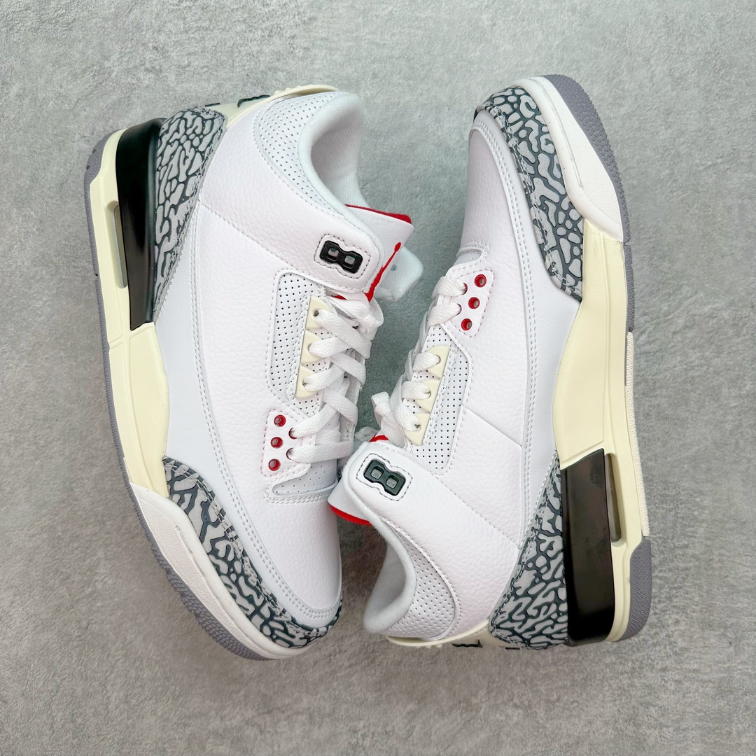 图片[3]-💰140 ＃FQ福利特价‼Air Jordan AJ3 Retro 做旧白水泥 DN3707-100 口碑大厂出品 原纸板楦头开发 定制优质皮料 完美鞋型匹配公司货 正确TPU鞋舌锁扣 最新原厂底模 大底卡色咬花完美 鞋柜必备鞋款 终端现货供应 尺码：36 36.5 37.5 38 38.5 39 40 40.5 41 42 42.5 43 44 44.5 45 46 47.5 编码：by2936010-运动鞋