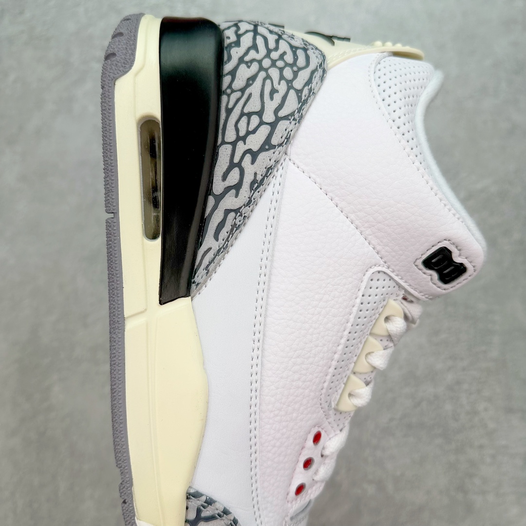 图片[6]-💰140 ＃FQ福利特价‼Air Jordan AJ3 Retro 做旧白水泥 DN3707-100 口碑大厂出品 原纸板楦头开发 定制优质皮料 完美鞋型匹配公司货 正确TPU鞋舌锁扣 最新原厂底模 大底卡色咬花完美 鞋柜必备鞋款 终端现货供应 尺码：36 36.5 37.5 38 38.5 39 40 40.5 41 42 42.5 43 44 44.5 45 46 47.5 编码：by2936010-运动鞋