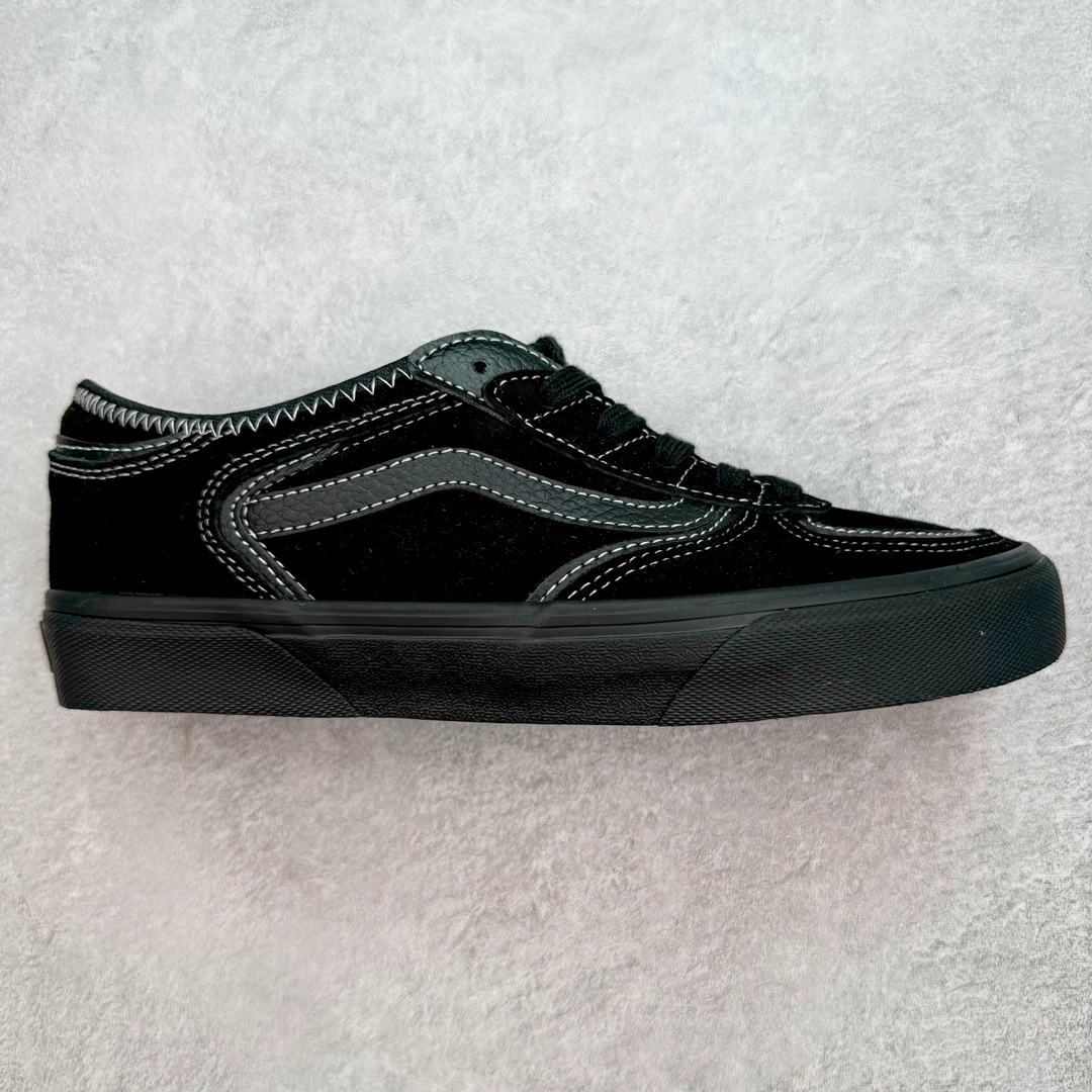 Vans Rowley Classics 黑武士 范斯官方 经典复古休闲滑板鞋 复古鞋型搭配全麂皮鞋身做工扎实 鞋两侧标志性Vans条纹Sidestripe 后跟压印数字“66/99”分表代表Vans品牌成立于1966和Rowley Pro诞生于1999 细节满满 货号：VN0009QJH1W 尺码：35 36 36.5 37 38 38.5 39 40 40.5 41 42 42.5 43 44-选品中心