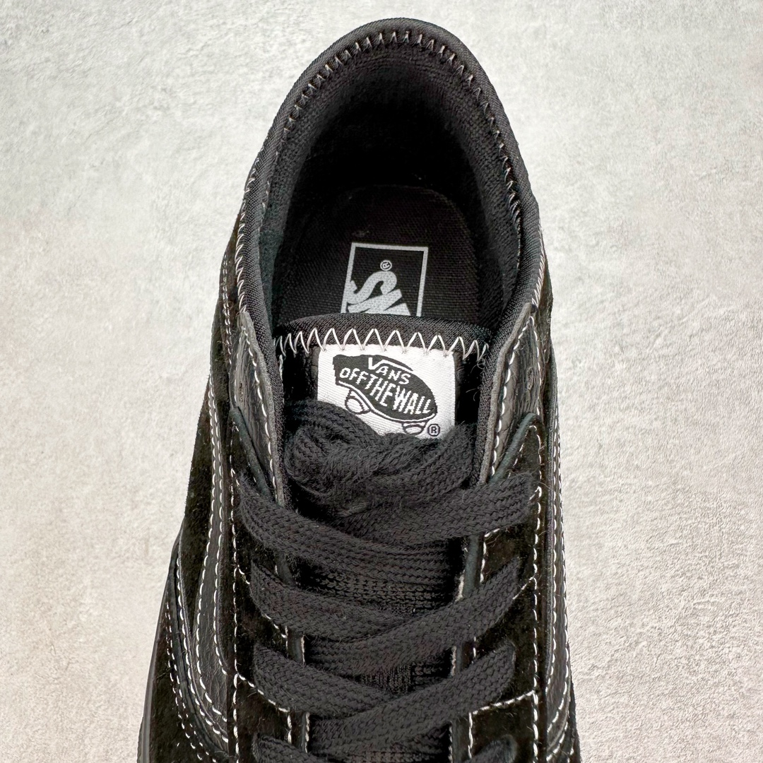 图片[5]-Vans Rowley Classics 黑武士 范斯官方 经典复古休闲滑板鞋 复古鞋型搭配全麂皮鞋身做工扎实 鞋两侧标志性Vans条纹Sidestripe 后跟压印数字“66/99”分表代表Vans品牌成立于1966和Rowley Pro诞生于1999 细节满满 货号：VN0009QJH1W 尺码：35 36 36.5 37 38 38.5 39 40 40.5 41 42 42.5 43 44-选品中心