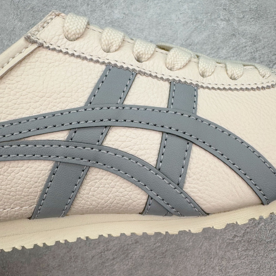 图片[18]-💰160 ＃HK纯原 Asics Onitsuka Tiger MEXICO 66 亚瑟士鬼冢虎复古经典板鞋 市场最强版本 头层小羊皮加持 海外订单工厂出品 超成熟稳定的做工品控 原装全套纸板楦头开发 原汁原味 完美呈现版型 私模正确鞋底咬花纹路 一比一鞋头弧度高度鞋身弧度 绝不口嗨 细节品控鞋型随意秒杀市面 原档咬花纹路私模大底 一个单元有六个三角形 总体形拼接呈现花瓣状 官方四联吊牌 原装Ortholite轻量化鞋垫 原盒原配 质保卡 说明书 钢印防尘纸  纸板中底带钢印 乳胶组合鞋垫 支持全方位的对比专柜 产品从款式颜色造型上体现出追求舒适和细节的完美 鞋类更是推崇手工制作的严谨与完美 融舒适性与可穿性的设计风格 注重细节的完美和别致魅力 既保持稳重 又不失轻松的时尚感 尺码：36 37 37.5 38 39 39.5 40 40.5 41.5 42 42.5 43.5 44 45 46 编码：by2936030-运动鞋