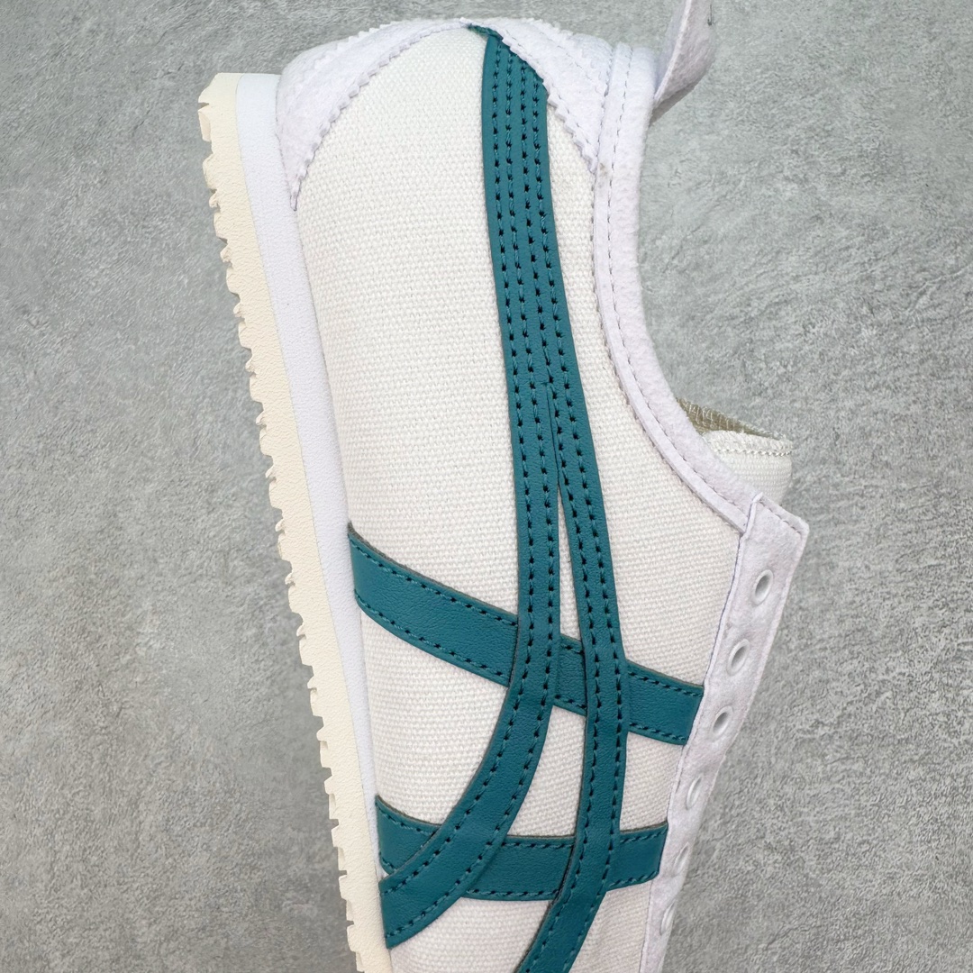 图片[6]-💰120 ＃HK纯原 Asics Onitsuka Tiger MEXICO 66 亚瑟士鬼冢虎复古经典板鞋 市场最强版本 原厂牛津布加持 海外订单工厂出品 超成熟稳定的做工品控 原装全套纸板楦头开发 原汁原味 完美呈现版型 私模正确鞋底咬花纹路 一比一鞋头弧度高度鞋身弧度 绝不口嗨 细节品控鞋型随意秒杀市面 原档咬花纹路私模大底 一个单元有六个三角形 总体形拼接呈现花瓣状 官方四联吊牌 原装Ortholite轻量化鞋垫 原盒原配 质保卡 说明书 钢印防尘纸  纸板中底带钢印 乳胶组合鞋垫 支持全方位的对比专柜 产品从款式颜色造型上体现出追求舒适和细节的完美 鞋类更是推崇手工制作的严谨与完美 融舒适性与可穿性的设计风格 注重细节的完美和别致魅力 既保持稳重 又不失轻松的时尚感 尺码：36 37 37.5 38 39 39.5 40 40.5 41.5 42 42.5 43.5 44 45 46 编码：by1936090-运动鞋