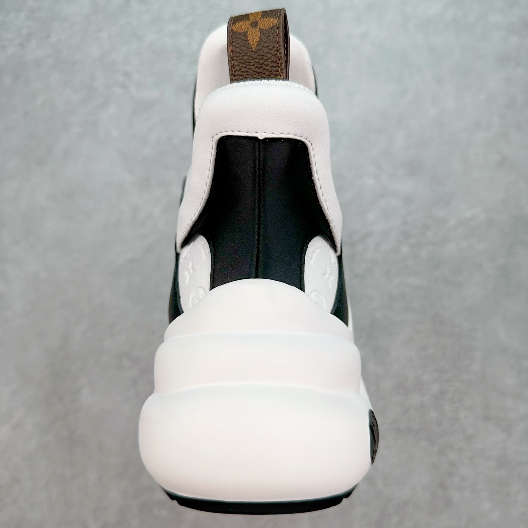 图片[8]-💰420 ＃K版纯原 Louis Vuitton Archlight Sneakers lv真皮拼色减震运动弓型舞蹈复古走秀老爹运动鞋 升级2023原装配件5D效果礼盒及全套原装配件包装物#支持感应NFC官网跳转#雪梨形超软沙绒纸团+细节制造精品#采用头层小牛皮革饰片#独立开发TPU回弹中底#组合TPR耐磨外底#超软皮内里脚垫❗ 尺码：35-39 编码：yby4936090-运动鞋