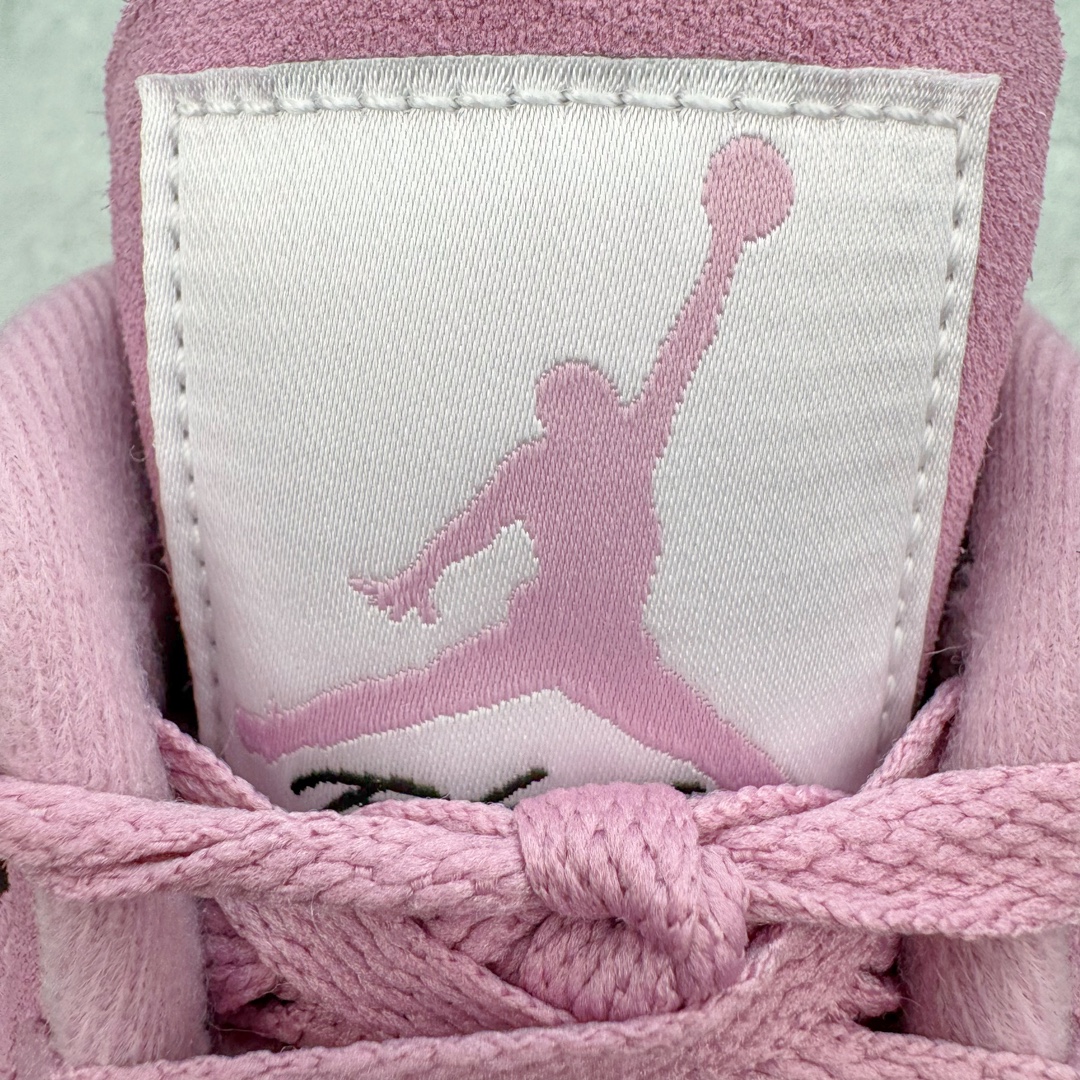 图片[13]-💰440 ＃GX Air Jordan AJ4 WMNS \”Orchid\” 猛男粉 AQ9129-501 圈内最强四代 独家外贸特供尺码含 45.5 49.5 50.5 耗时半年巨作 全套原纸板楦头开发 原厂特供皮料加持 确保原汁原味 完美呈现四代版型 一比一鞋头弧度高度鞋身弧度 数据细节工艺流程均保持原鞋一致 原厂TPU网格鞋带扣 正确内里网布 菱角分明不变形无多余毛边 柔软性质感一致于原鞋 市场唯一原厂鞋扣模具 背面可见隐藏注塑口 原厂织唛标 原厂飞人电绣工艺 尾指中部跳三针 独家绑鞋带手法 印刷中底布 四线拉帮 米色美纹纸贴合固定 进口港宝加持 后跟自然饱满 全鞋荧光划线卡点 追求极致完美 每一双都是工艺品 多重QC质检 超越公司货的品控标准 实实在在的免检产品 尺码：40 40.5 41 42 42.5 43 44 44.5 45 45.5 46 47.5 48.5 49.5 50.5 编码：by5936010-运动鞋