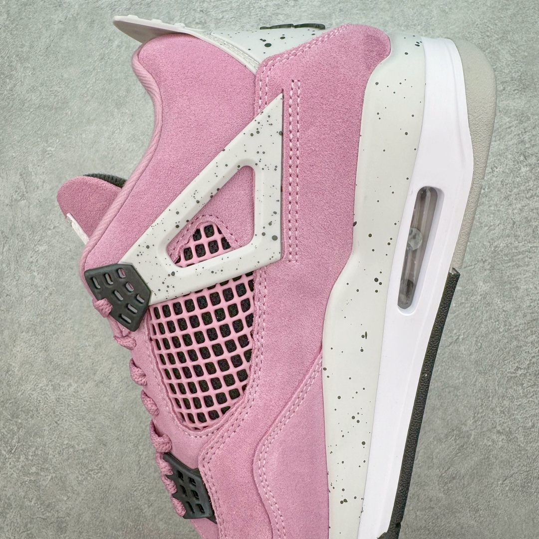 图片[7]-💰440 ＃GX Air Jordan AJ4 WMNS \”Orchid\” 猛男粉 AQ9129-501 圈内最强四代 独家外贸特供尺码含 45.5 49.5 50.5 耗时半年巨作 全套原纸板楦头开发 原厂特供皮料加持 确保原汁原味 完美呈现四代版型 一比一鞋头弧度高度鞋身弧度 数据细节工艺流程均保持原鞋一致 原厂TPU网格鞋带扣 正确内里网布 菱角分明不变形无多余毛边 柔软性质感一致于原鞋 市场唯一原厂鞋扣模具 背面可见隐藏注塑口 原厂织唛标 原厂飞人电绣工艺 尾指中部跳三针 独家绑鞋带手法 印刷中底布 四线拉帮 米色美纹纸贴合固定 进口港宝加持 后跟自然饱满 全鞋荧光划线卡点 追求极致完美 每一双都是工艺品 多重QC质检 超越公司货的品控标准 实实在在的免检产品 尺码：40 40.5 41 42 42.5 43 44 44.5 45 45.5 46 47.5 48.5 49.5 50.5 编码：by5936010-运动鞋