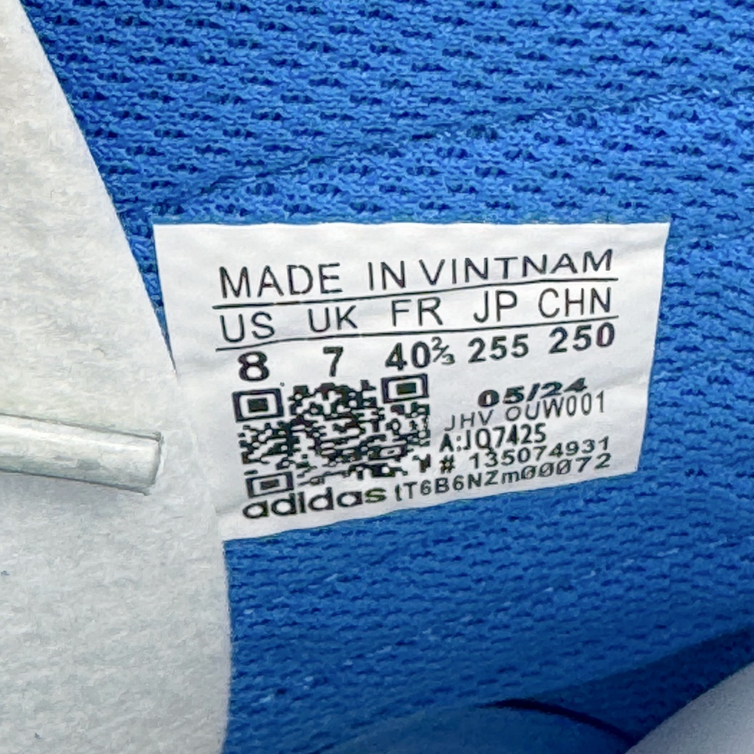 图片[14]-＃纯原 AD Gazelle Beach Slide 羚羊海滩系列经典沙滩百搭休闲运动拖鞋“蓝白”JQ7425 采用环保牛巴磨砂革鞋面材质 双层组合轻量鞋床#耐磨EVA材质压模大底 尺码： 36-45-选品中心