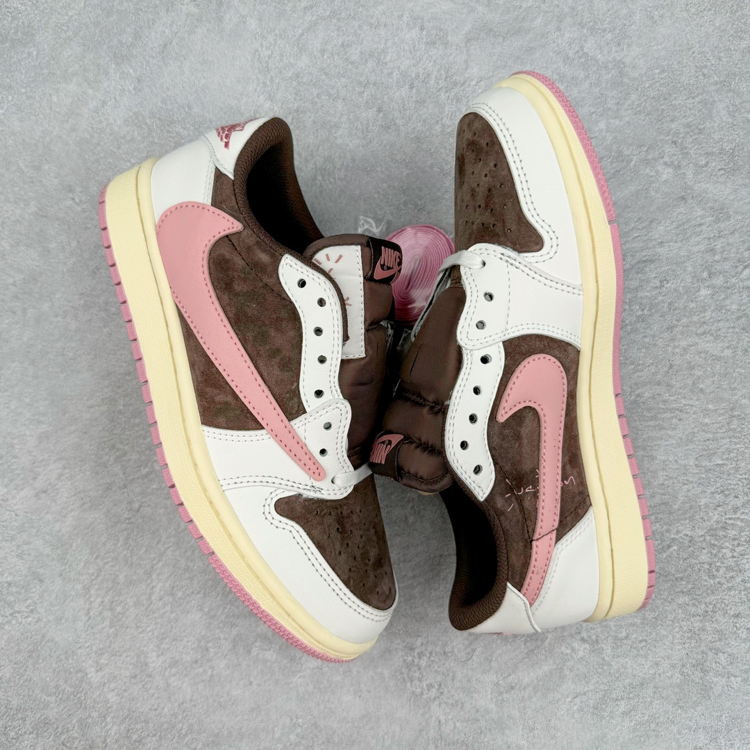 图片[3]-💰190 ＃KZ Travis Scott x Air Jordan AJ1 Low OG SP TS联名倒钩低帮 白棕粉 DZ4137-206 毫无疑问市场中端王者 耗时半年巨作 全套原纸板楦头开发 确保原汁原味 完美呈现倒钩版型 原档案转印油墨一体 东莞原厂磨具大底独家尺码35.5 48.5 一码一磨具拒绝假半码 此版本只针对中端市场 皮料材质有所更替 其他数据细节工艺流程均保持一致 绝不口嗨 细节品控鞋型随意秒杀市面3XX 4XX 原盒原配 外盒透明胶套 内侧字体 工整带凹凸感 原厂拉帮工艺 针距密度一致 后跟弧度收口自然不对折 极致一眼正品既视感 进口玻璃冲刀皮料裁剪零毛边 承诺百分百一致原鞋 全鞋电脑针车工艺 进口港宝加持 后跟自然饱满 全鞋荧光划线卡点 追求极致完美 每一双都是工艺品 多重QC质检 超越公司货的品控标准 实实在在的免检产品 SIZE：35.5 36 36.5 37.5 38 38.5 39 40 编码：by2936060-运动鞋