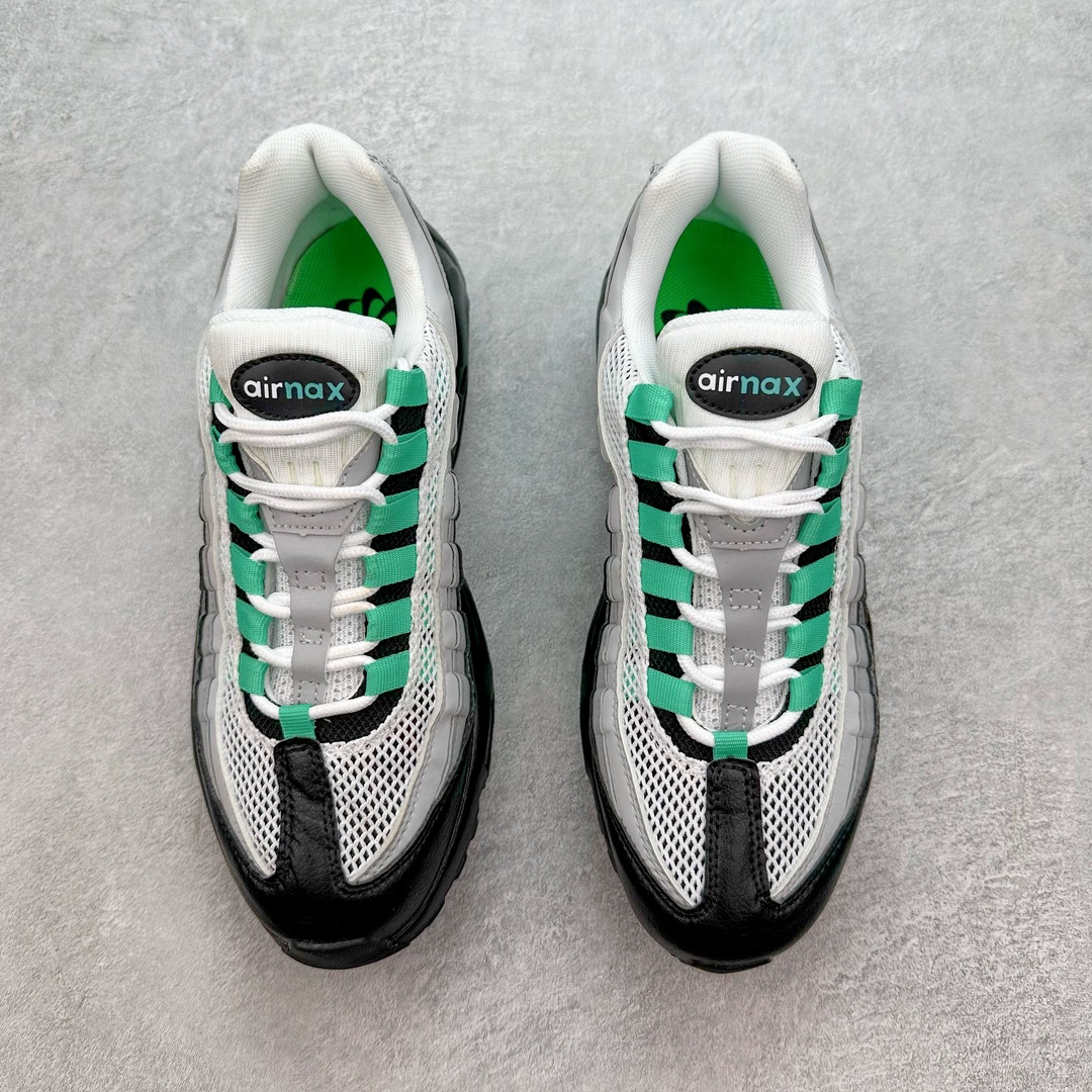 图片[2]-💰180 ＃MX版 NK Air Max 95 复古减震气垫跑鞋 DH8015-002 经典重温 外单专供大厂出品 品质稳定 一百余色 终端操作 鞋款设计灵感源于人体构造 中底设计基于人体的脊柱构造 是整体设计的核心 尼龙孔眼代表了肋骨 而分层式面板和网眼象征着肌肉纤维和肉体组织 Air Max 95采用了两个独立的吹塑成型的Air-Sole单元 并首次在前掌使用可视化气垫设计 Swoosh logo夜当作一个 点符号放在了鞋子的后帮位置 20年的发展让 AIR MAX 95有了不同的故事 20年后再度面向世人的时候 焕然一新的面貌 让人有了另外一种清新脱俗的感觉 SIZE：36 36.5 37.5 38 38.5 39 40 40.5 41 42 42.5 43 44 44.5 45 46 47.5 48 编码：Xby2936050-运动鞋