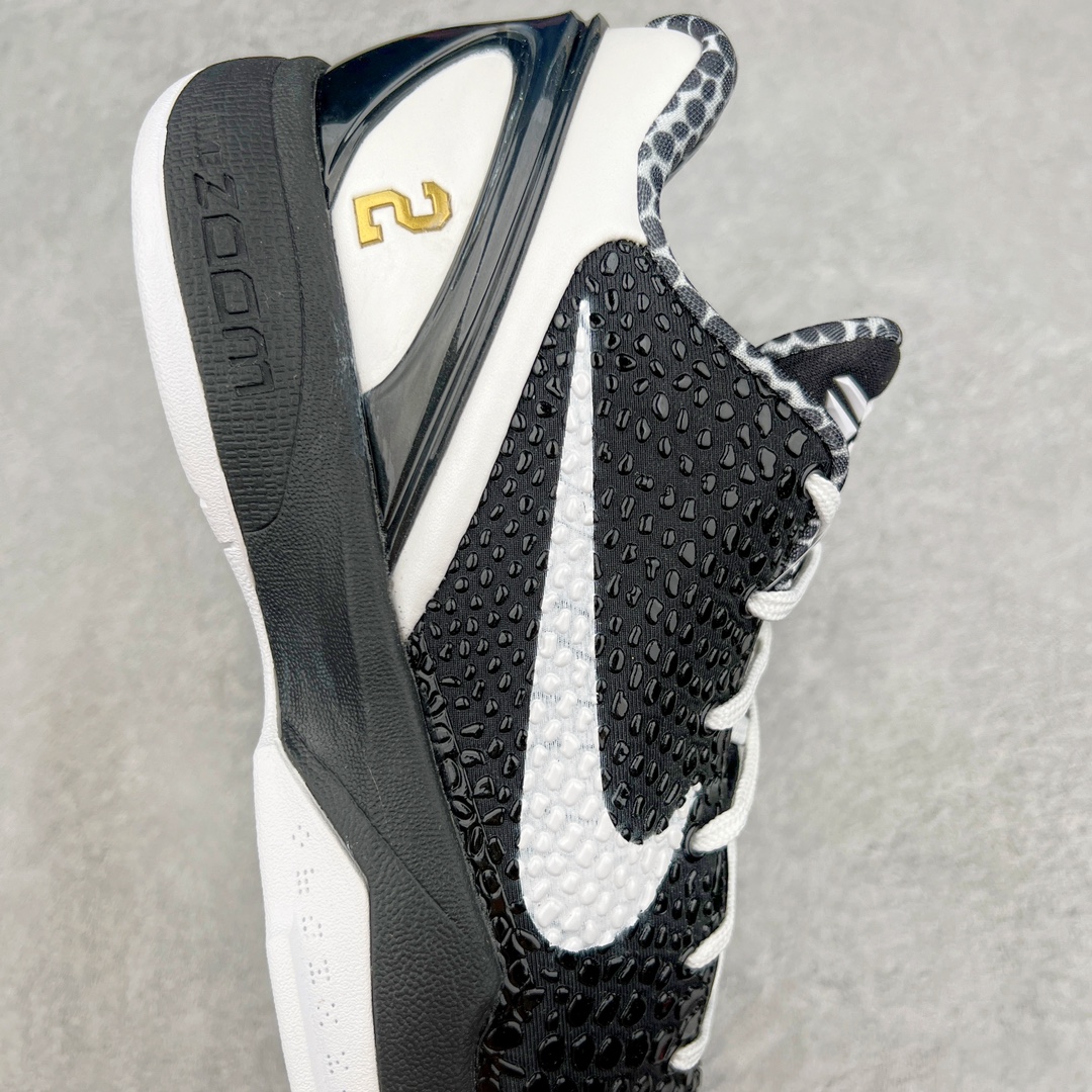 图片[6]-💰260 ＃MF NK Zoom Kobe 6 Protro 科比六代 黑白天使GiGi CW2190-002 主攻中端市场 全套原纸板楦头开发 确保原汁原味 完美呈现版型 一比一鞋头弧度高度鞋身弧度 细节品控鞋型完美 原厂TPU网格鞋带扣 正确内里网布 前后气垫加持 信仰绝不减配 全鞋身材料卡色独家定制 SWOOSH 蛇鳞 正确珠光效果（内嵌珍珠粉）独家前掌Zoom Turbo 后掌马蹄Zoom缓震 内置全真动态飞线 独家复刻U型缓震垫带独立钢印 十年情怀 这里完美落地 一个月独家售后 为实战保驾护航 尺码：40 40.5 41 42 42.5 43 44 44.5 45 45.5 46 47.5 48.5 编码：by3936030-运动鞋