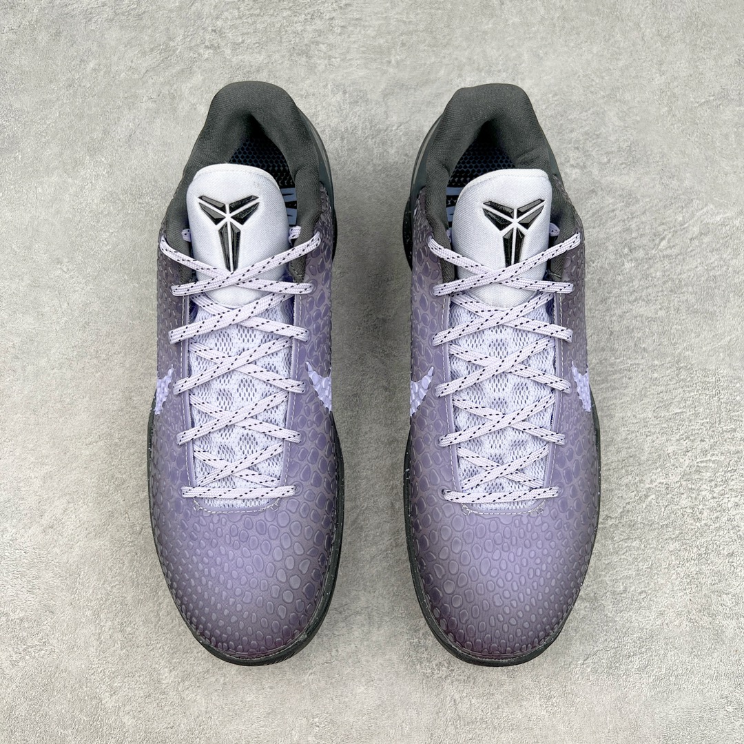 图片[2]-💰260 ＃MF NK Zoom Kobe 6 科比六代签名实战篮球鞋 星空黑紫 DM2825-001 主攻中端市场 全套原纸板楦头开发 确保原汁原味 完美呈现版型 一比一鞋头弧度高度鞋身弧度 细节品控鞋型完美 原厂TPU网格鞋带扣 正确内里网布 前后气垫加持 信仰绝不减配 全鞋身材料卡色独家定制 SWOOSH 蛇鳞 正确珠光效果（内嵌珍珠粉）独家前掌Zoom Turbo 后掌马蹄Zoom缓震 内置全真动态飞线 独家复刻U型缓震垫带独立钢印 十年情怀 这里完美落地 一个月独家售后 为实战保驾护航 尺码：40 40.5 41 42 42.5 43 44 44.5 45 45.5 46 47.5 48.5 编码：by3936030-运动鞋