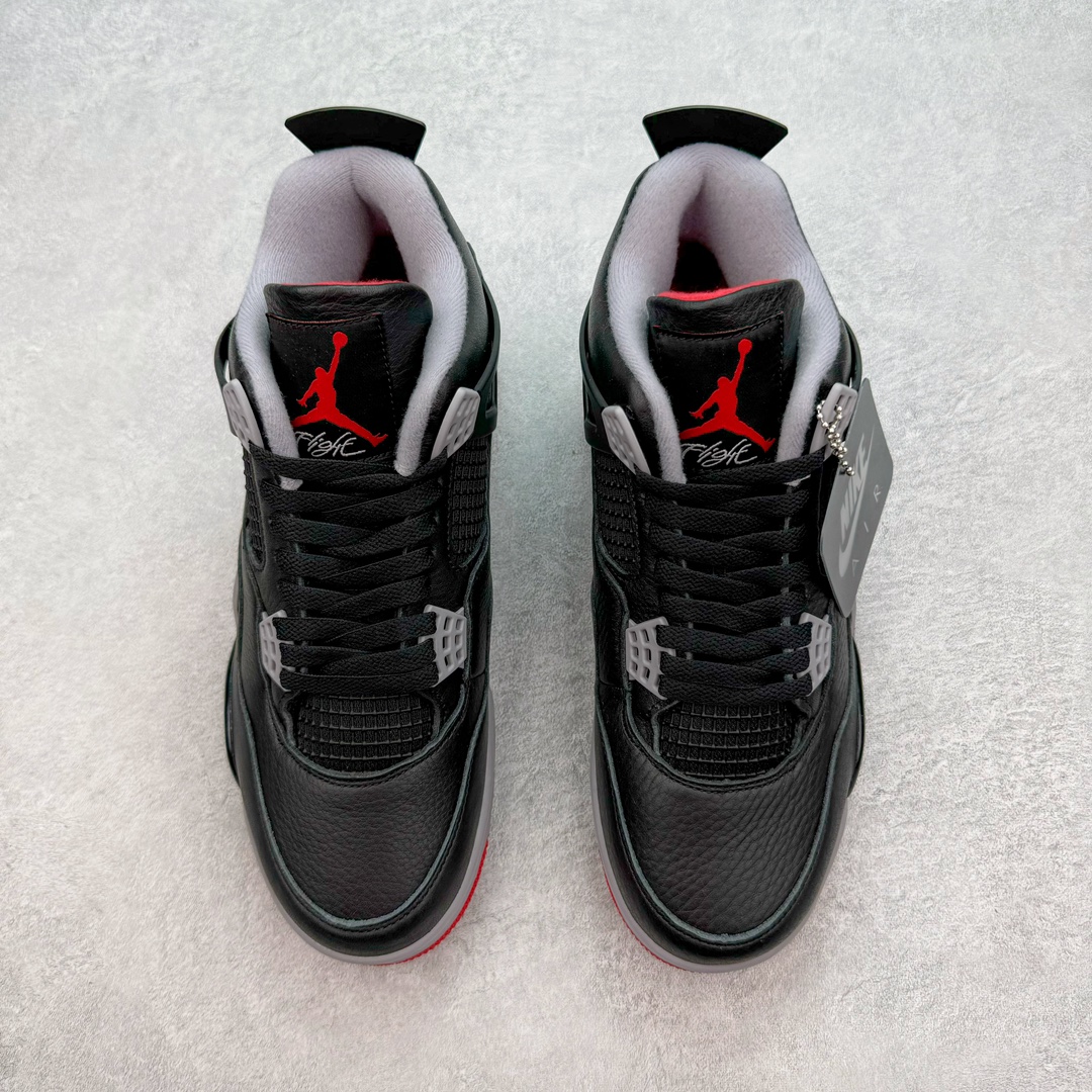 图片[2]-💰190 ＃DG纯原福利‼Air Jordan AJ4 \”Bred Reimagined\” 黑红2024 FV5029-006 市售第一梯队产物 耗时半年巨作 全套原纸板楦头开发 原厂特供皮料加持 确保原汁原味 完美呈现四代版型 一比一鞋头弧度高度鞋身弧度 数据细节工艺流程均保持原鞋一致 原厂TPU网格鞋带扣 正确内里网布 菱角分明不变形无多余毛边 柔软性质感一致于原鞋 市场唯一原厂鞋扣模具 背面可见隐藏注塑口 原厂织唛标 原厂飞人电绣工艺 尾指中部跳三针 独家绑鞋带手法 印刷中底布 四线拉帮 米色美纹纸贴合固定 进口港宝加持 后跟自然饱满 全鞋荧光划线卡点 追求极致完美 每一双都是工艺品 多重QC质检 超越公司货的品控标准 实实在在的免检产品 尺码：40.5 41 42 42.5 43 44 44.5 45 46 47.5 编码：by2936060-运动鞋