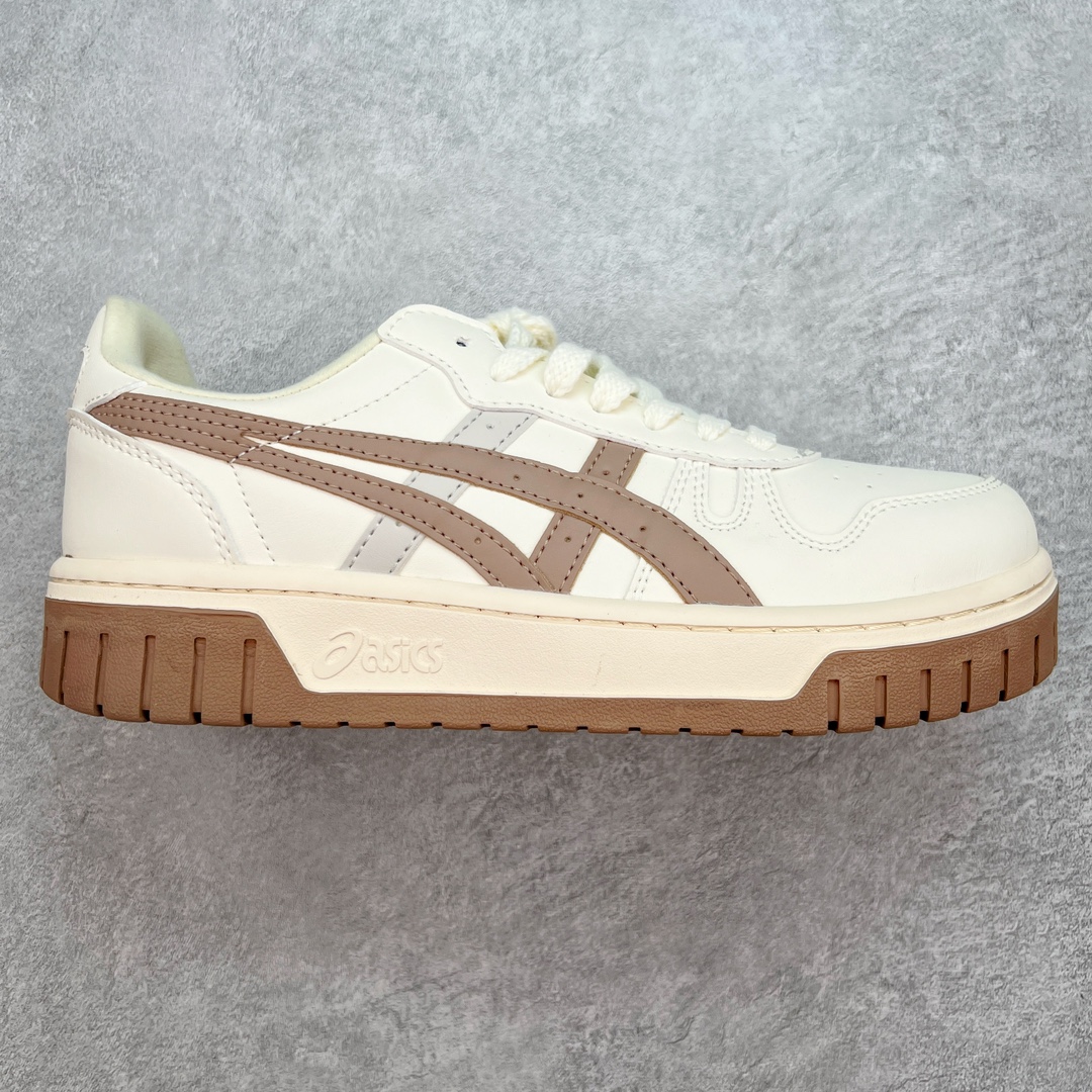 💰140 ASICS COURT TRAIL MZ 亚瑟士包头增高板鞋 复古风刮起来 百搭舒适绝绝子 谁的鞋柜里没有一双百搭的ASICS亚瑟士复古鞋呢 配色很大气 米色黑色复古内味拉满了 厚底又加了一丝时尚感 搭配90年代经典虎爪纹 logo设计 很有特色 我敢说这双可以是超级万能百搭的了 上脚也很轻便透气 超级舒服 尺码：36-45 编码：Tby2936010-运动鞋