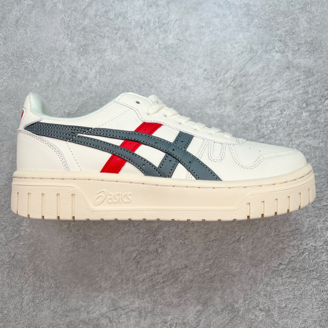 图片[5]-💰140 ASICS COURT TRAIL MZ 亚瑟士包头增高板鞋 复古风刮起来 百搭舒适绝绝子 谁的鞋柜里没有一双百搭的ASICS亚瑟士复古鞋呢 配色很大气 米色黑色复古内味拉满了 厚底又加了一丝时尚感 搭配90年代经典虎爪纹 logo设计 很有特色 我敢说这双可以是超级万能百搭的了 上脚也很轻便透气 超级舒服 尺码：36-45 编码：Tby2936010-运动鞋