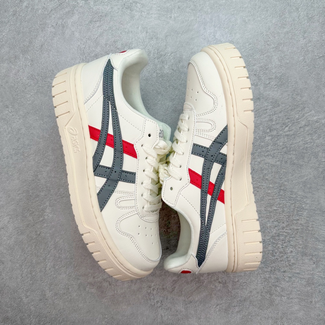 图片[3]-💰140 ASICS COURT TRAIL MZ 亚瑟士包头增高板鞋 复古风刮起来 百搭舒适绝绝子 谁的鞋柜里没有一双百搭的ASICS亚瑟士复古鞋呢 配色很大气 米色黑色复古内味拉满了 厚底又加了一丝时尚感 搭配90年代经典虎爪纹 logo设计 很有特色 我敢说这双可以是超级万能百搭的了 上脚也很轻便透气 超级舒服 尺码：36-45 编码：Tby2936010-运动鞋