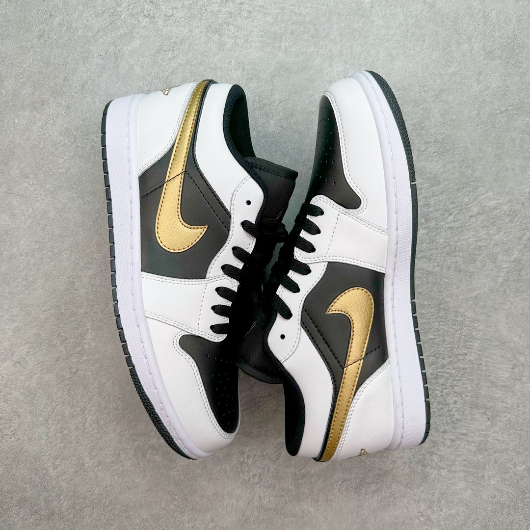 图片[3]-💰170 ＃K版 Air Jordan AJ1 Low 低帮 白黑金 553558-172 全新流水线出品 DT版本唯一平替选择 市场第二梯队最强版 全部原鞋开发 原楦原纸板开发 全鞋电脑针车 原厂内置全掌气垫 原盒内在原标 唯一Zp原版鞋带绑法 免检产品 全新2022版型 全头层皮料 完美零毛边处理 原厂配置全掌气垫 价格定位良心 几十个配色陆续出货 SIZE：36 36.5 37.5 38 38.5 39 40 40.5 41 42 42.5 43 44 44.5 45 46 47.5 编码：yby2936040-运动鞋