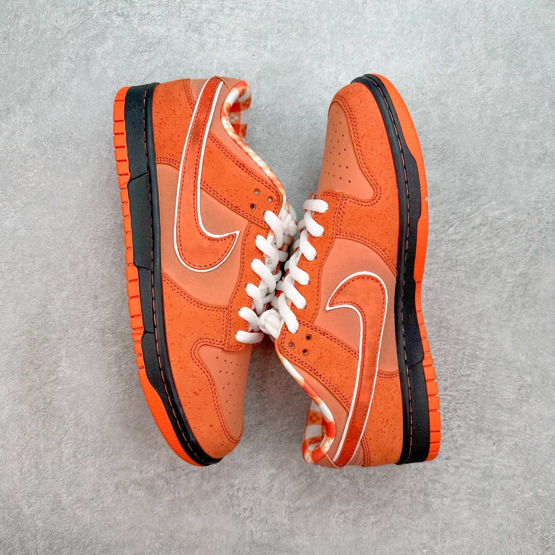 图片[3]-💰170 ＃福利特价‼Concepts x NK SB Dunk Low \”Orange Lobster\” 联名橙龙虾 FD8776-800 正确头层皮料 细节均购入原鞋校对开发 全套原纸板楦头加持 细节品控鞋型稳定 独家私模官方最新原厂磨具打造大底 鞋头坡度极致还原 原盒原配 玻璃冲刀 超高清洁度 全鞋零毛边皮料切割 正确中底布背胶中底布拉帮走线 SIZE：36 36.5 37.5 38 38.5 39 40 40.5 41 42 42.5 43 44 44.5 45 46 47.5 编码：by2936040-运动鞋