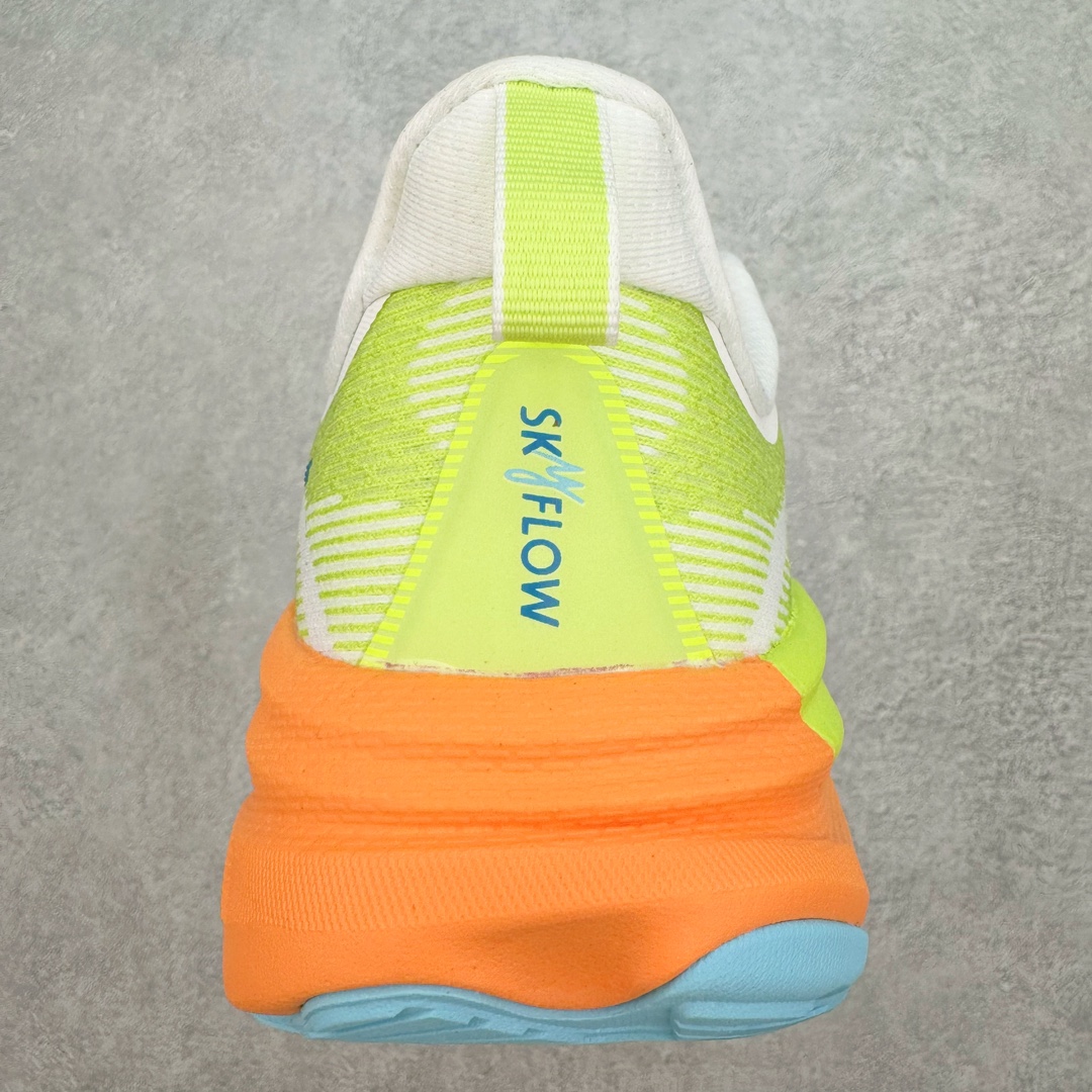 图片[8]-＃HK纯原 HOKA ONE ONE SKY FLOW 低帮舒适百搭防滑耐磨低帮休闲跑步鞋男女同款 始终致力于为所有跑者提供更新、更好的跑步装备 相比常规跑鞋 HOKA ONE ONE特别研发使用性能独特的几何形跑鞋中底 此种鞋底更厚、更高、回弹性也更好 除了卓越的缓冲性能 它还能为各种阶段的跑者带来更具动感、更加稳定的跑步体验 HOKA One One从设计之初就清楚意识到 要保证跑者步幅的均匀一致 双脚自然而然的运动至关重要 尺码：36 36.5 37.5 38 38.5 39 40 40.5 41 42 42.5 43 44 44.5 45-选品中心