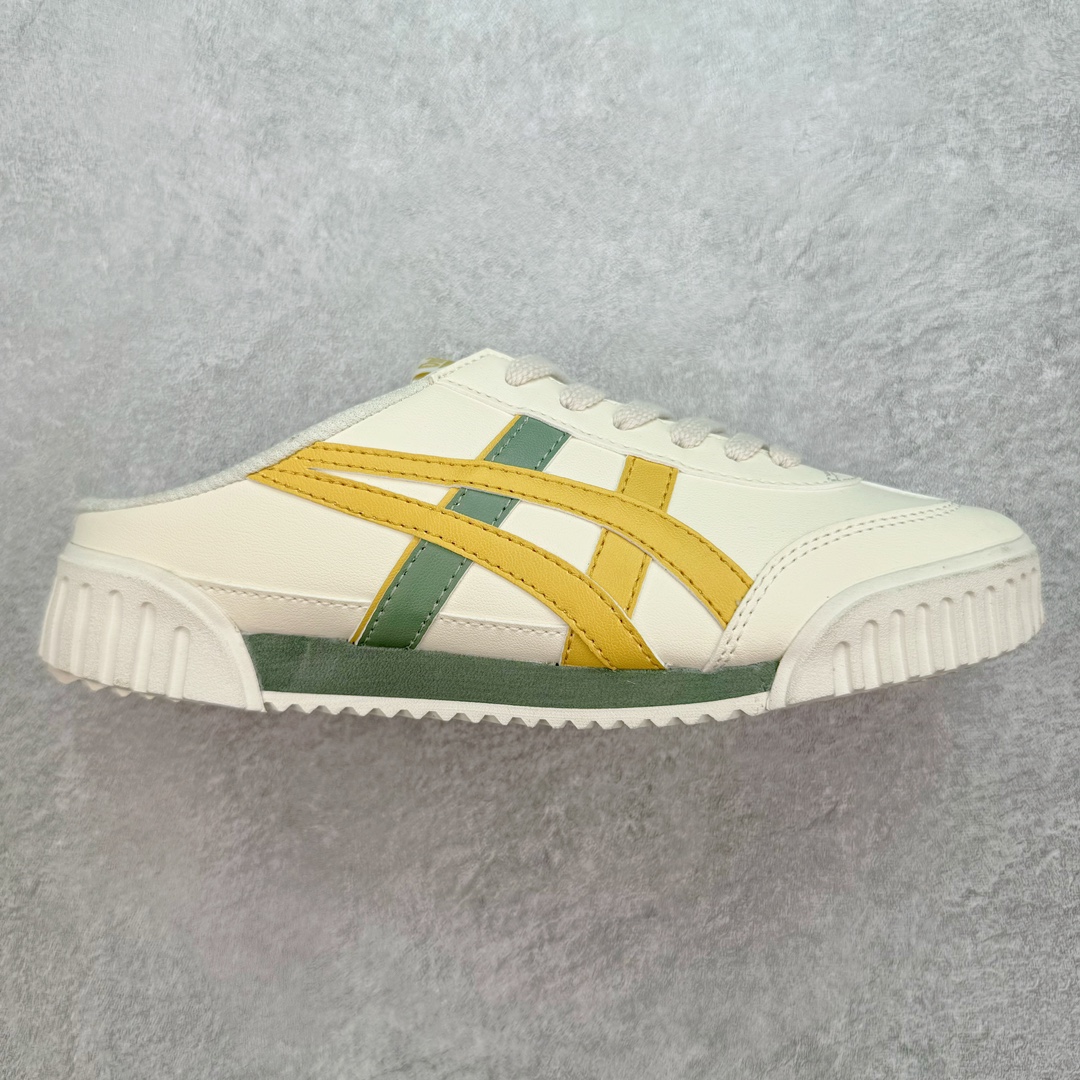 💰140 Onitsuka Tiger Machuation Sabot 鬼冢虎合成革半拖舒适减震防滑低帮生活休闲板鞋 尺码：36 37 37.5 38 39 39.5 40 40.5 41.5 42 42.5 43.5 44 45 编码：Nby2936010-运动鞋