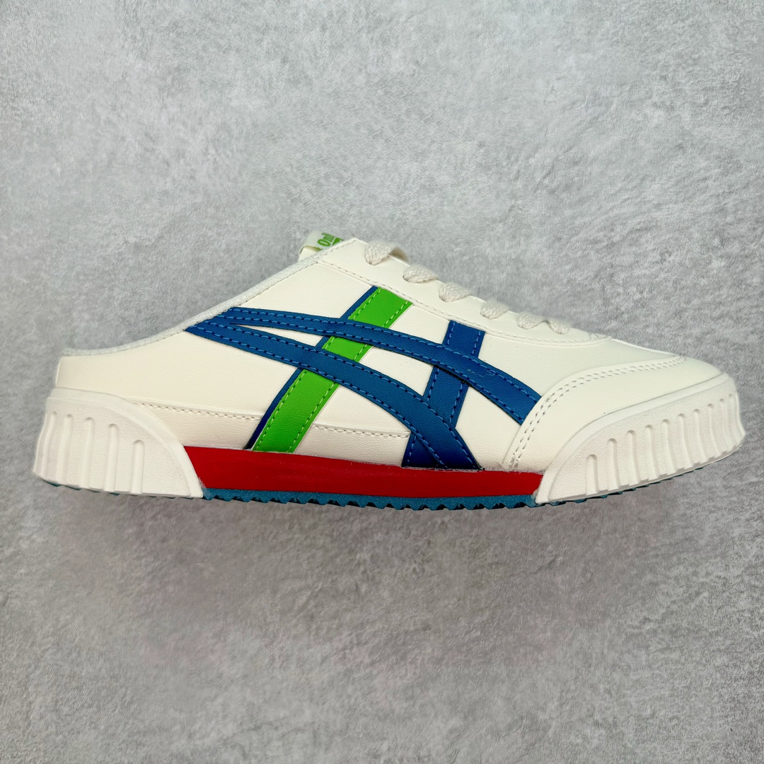 💰140 Onitsuka Tiger Machuation Sabot 鬼冢虎合成革半拖舒适减震防滑低帮生活休闲板鞋 尺码：36 37 37.5 38 39 39.5 40 40.5 41.5 42 42.5 43.5 44 45 编码：Nby2936010-运动鞋