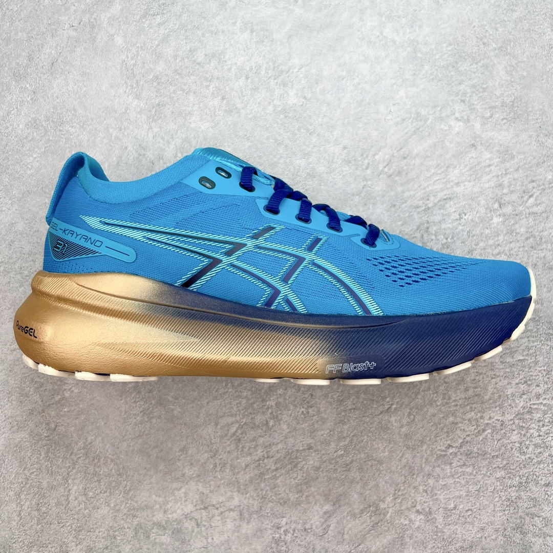 💰200 ＃HK纯原 Asics Gel-Kayano 31 亚瑟士卡亚诺31代低帮专业有氧超轻量休闲运动全能慢跑鞋 全球知名运动品牌ASICS正式推出新款GEL-KAYANO 31跑鞋 旨在通过全新稳定结构以提升产品可适性 满足跑者的足部稳定需求 让每一位跑者从起跑到结束都能够感受到焕然一新的稳定性与舒适性 从而帮助更多人找到身心平衡 获得自在舒适的健康生活方式 秉持着ASICS亚瑟士的设计哲学 全新一代GEL-KAYANO 31应运而生 为进一步升级产品的稳定性 GEL-KAYANO 31采用了全新4D引导系统 通过内侧稳定装置提升可适性 满足足部稳定需求 帮助足弓迅速返回到平衡位置 作为基于生物力学研究打造的全新稳定结构 4D引导系统不仅提升了跑鞋对双脚的支撑性 它还将人体不同的运动状态纳入设计考量 帮助跑者在多种跑动强度下获得充足的稳定性和理想的舒适度 尺码：36 37 37.5 38 39.5 40 40.5 41.5 42 42.5 43.5 44 44.5 45 编码：by2936070-运动鞋