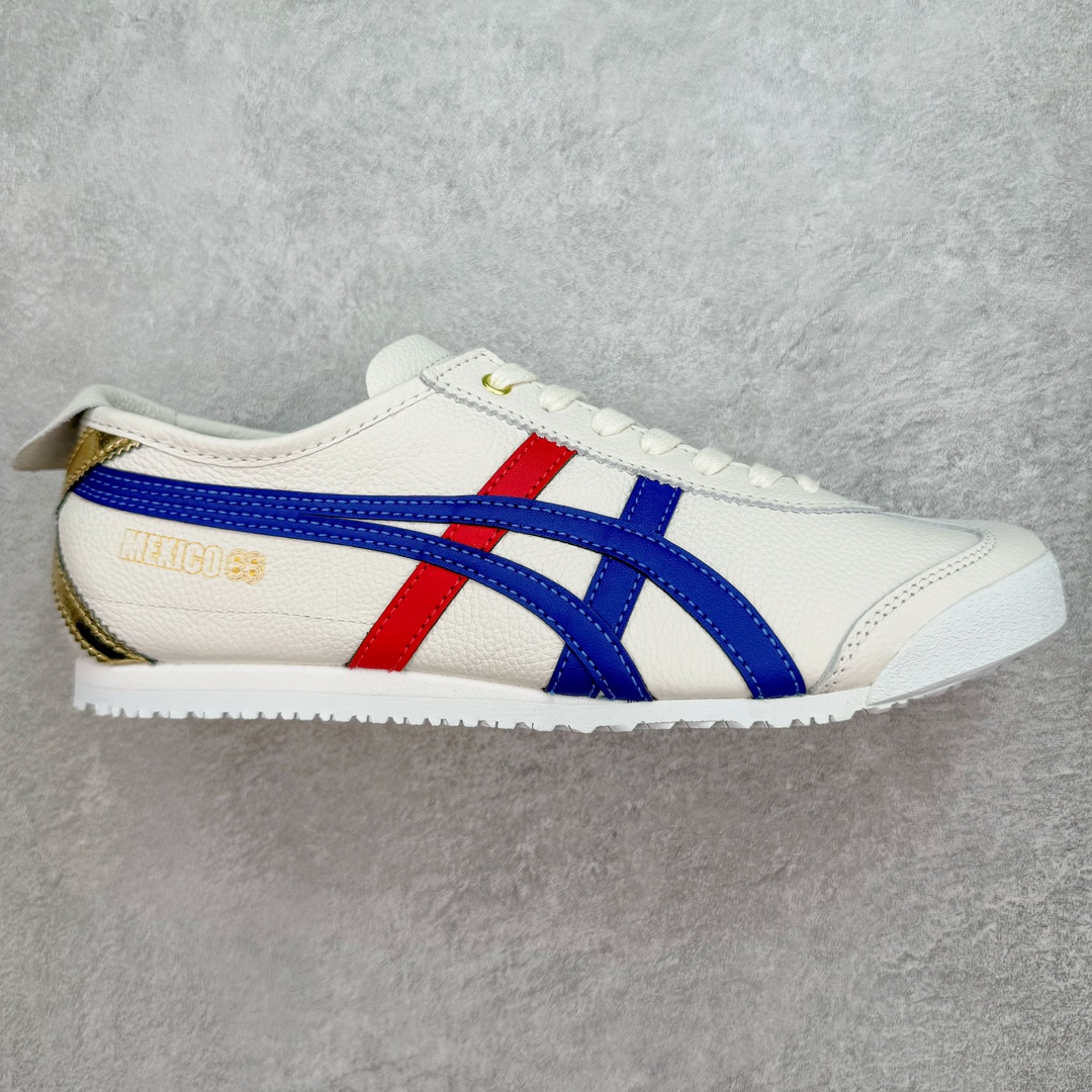 💰200 ＃MOK Asics Onitsuka Tiger MEXICO 66 亚瑟士鬼冢虎复古经典板鞋 市场最强版本 每个配色均购入原鞋校对 真正原厂头层牛皮 如假包赔 纹路、色泽、皮心颜色 质感百分百还原 海外订单工厂出品 超成熟稳定的做工品控 原装全套纸板楦头开发 原汁原味 完美呈现版型 私模正确鞋底咬花纹路 一比一鞋头弧度高度鞋身弧度 绝不口嗨 细节品控鞋型随意秒杀市面 原档咬花纹路私模大底 一个单元有六个三角形 总体形拼接呈现花瓣状 官方四联吊牌 原装Ortholite轻量化鞋垫 原盒原配 质保卡 说明书 钢印防尘纸  纸板中底带钢印 乳胶组合鞋垫 支持全方位的对比专柜 产品从款式颜色造型上体现出追求舒适和细节的完美 鞋类更是推崇手工制作的严谨与完美 融舒适性与可穿性的设计风格 注重细节的完美和别致魅力 既保持稳重 又不失轻松的时尚感 尺码：35 36 37 37.5 38 39 39.5 40 40.5 41.5 42 42.5 43.5 44 45 46 编码：by2936070-运动鞋