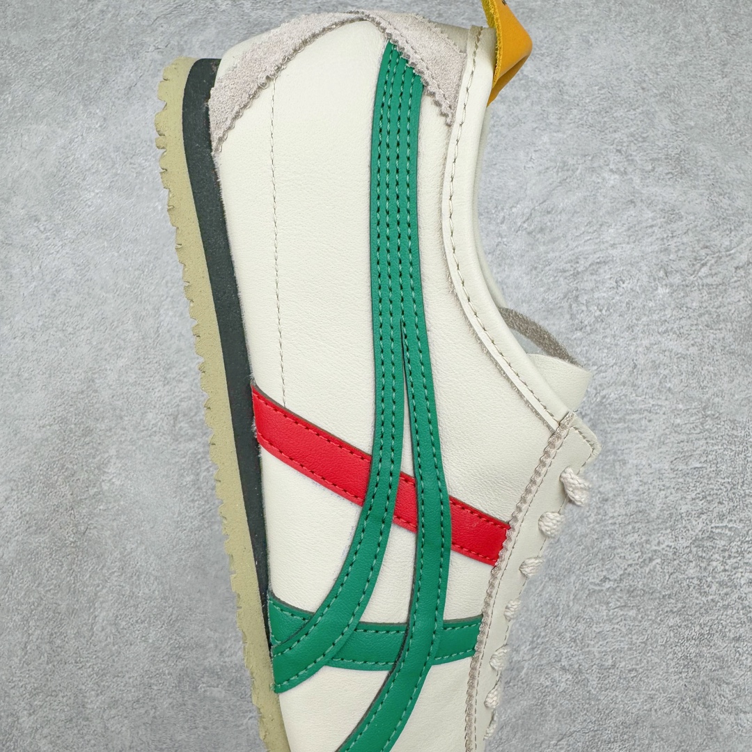 图片[6]-💰200 ＃MOK Asics Onitsuka Tiger MEXICO 66 亚瑟士鬼冢虎复古经典板鞋 市场最强版本 每个配色均购入原鞋校对 真正原厂头层牛皮 如假包赔 纹路、色泽、皮心颜色 质感百分百还原 海外订单工厂出品 超成熟稳定的做工品控 原装全套纸板楦头开发 原汁原味 完美呈现版型 私模正确鞋底咬花纹路 一比一鞋头弧度高度鞋身弧度 绝不口嗨 细节品控鞋型随意秒杀市面 原档咬花纹路私模大底 一个单元有六个三角形 总体形拼接呈现花瓣状 官方四联吊牌 原装Ortholite轻量化鞋垫 原盒原配 质保卡 说明书 钢印防尘纸  纸板中底带钢印 乳胶组合鞋垫 支持全方位的对比专柜 产品从款式颜色造型上体现出追求舒适和细节的完美 鞋类更是推崇手工制作的严谨与完美 融舒适性与可穿性的设计风格 注重细节的完美和别致魅力 既保持稳重 又不失轻松的时尚感 尺码：35 36 37 37.5 38 39 39.5 40 40.5 41.5 42 42.5 43.5 44 45 46 编码：by2936070-运动鞋